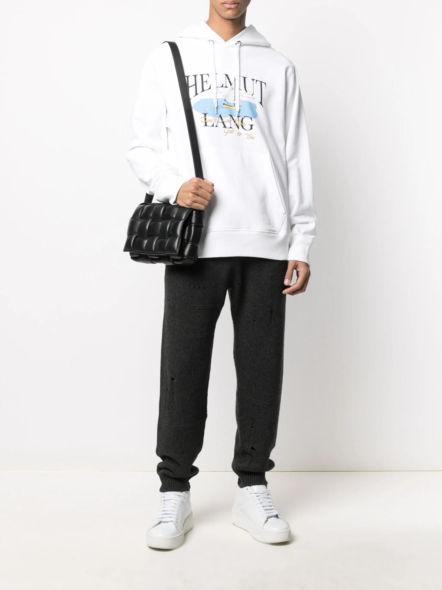 x Saintwoods Ocean logo-print cotton hoodie