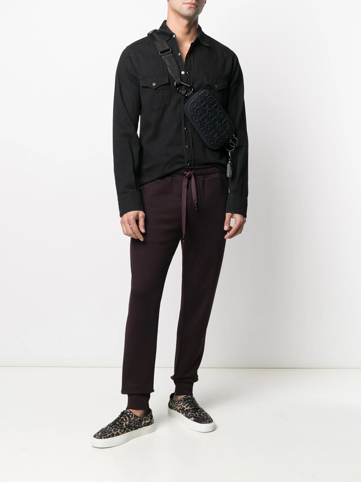 logo patch relaxed track pants