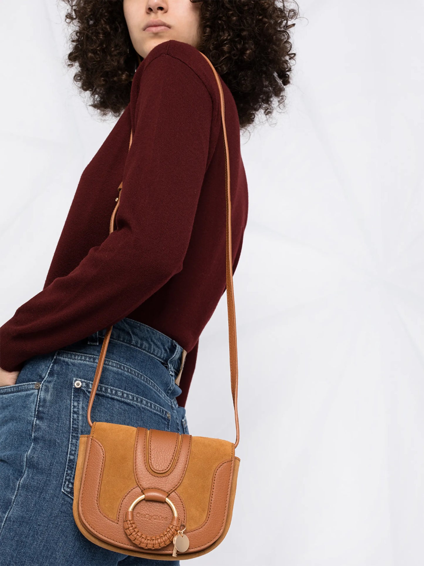 Hana leather cross body bag
