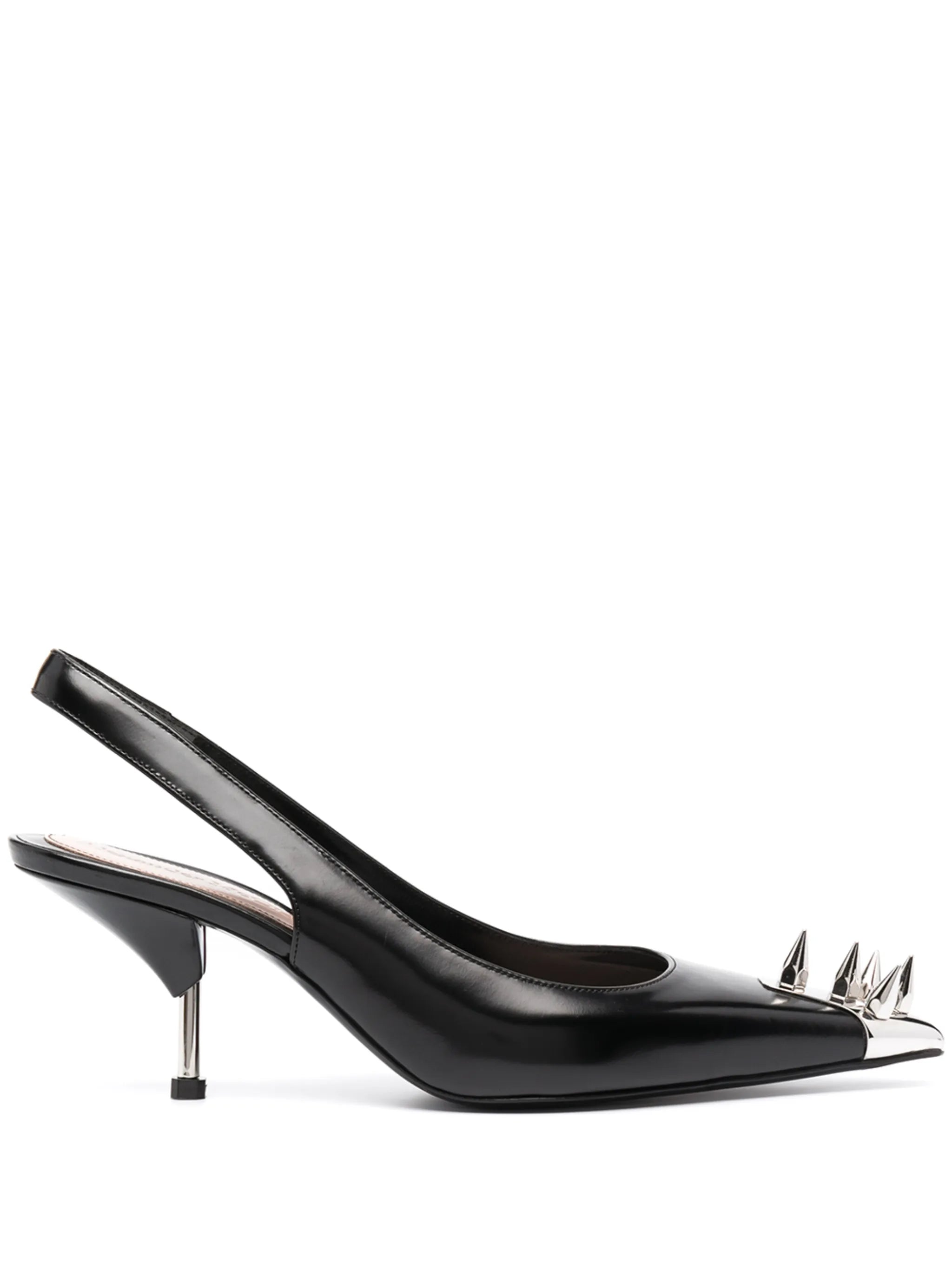 Punk Stud slingback pumps