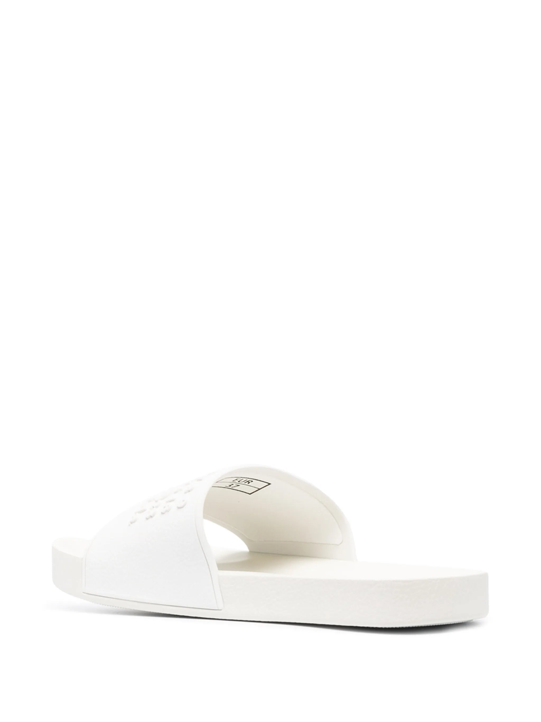 Tabi logo-embossed slides