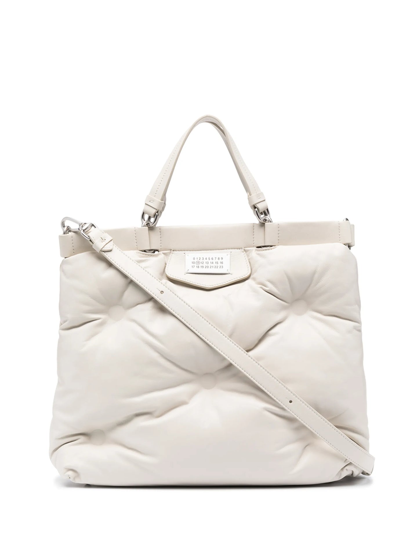 Glam Slam number patch tote bag