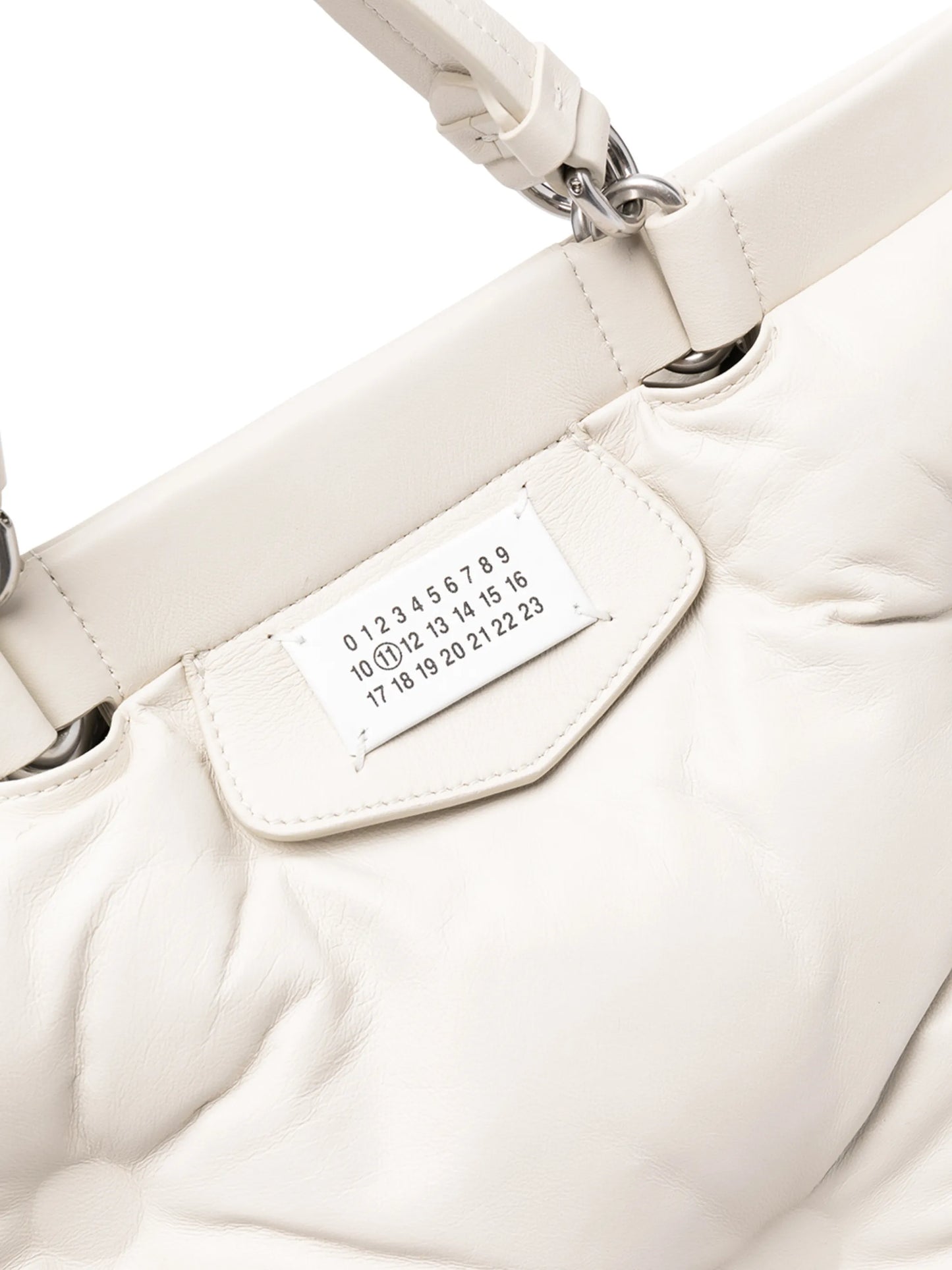 Glam Slam number patch tote bag