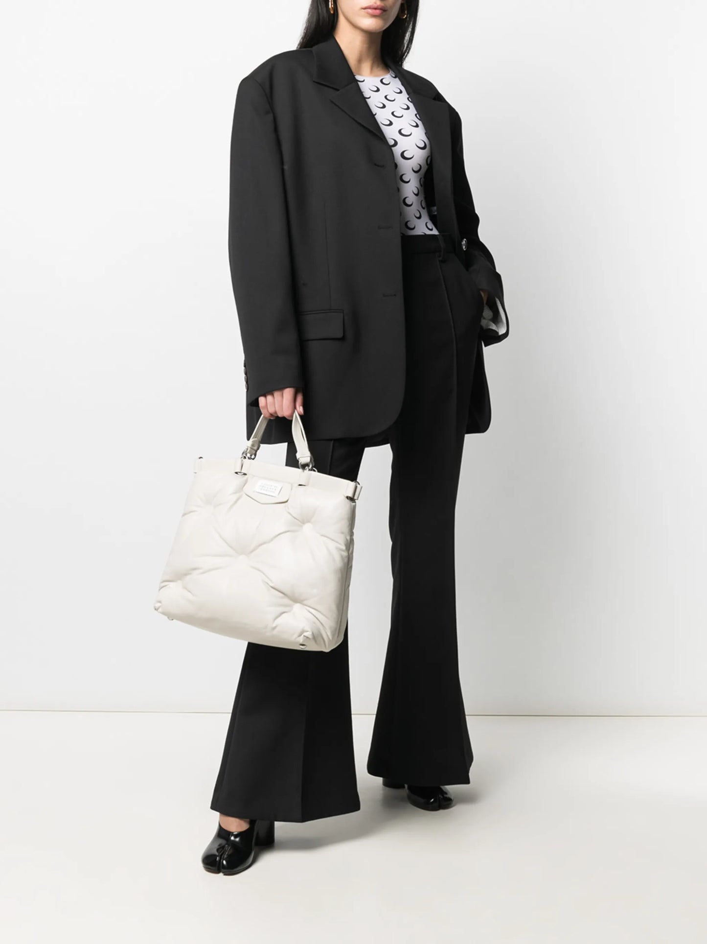 Glam Slam number patch tote bag