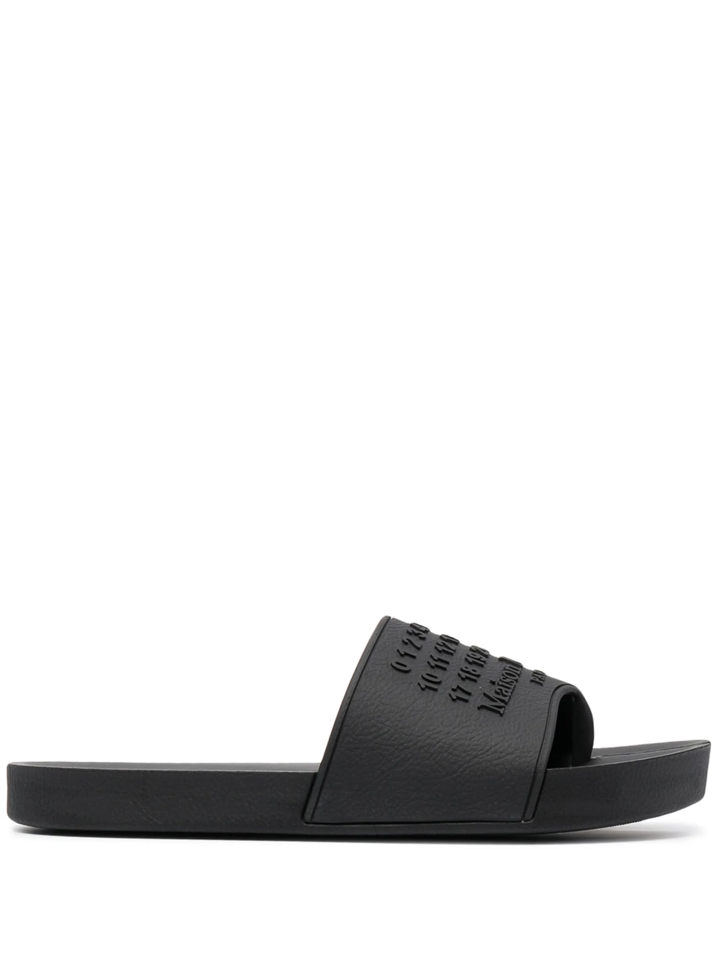 Tabi logo-embossed slides