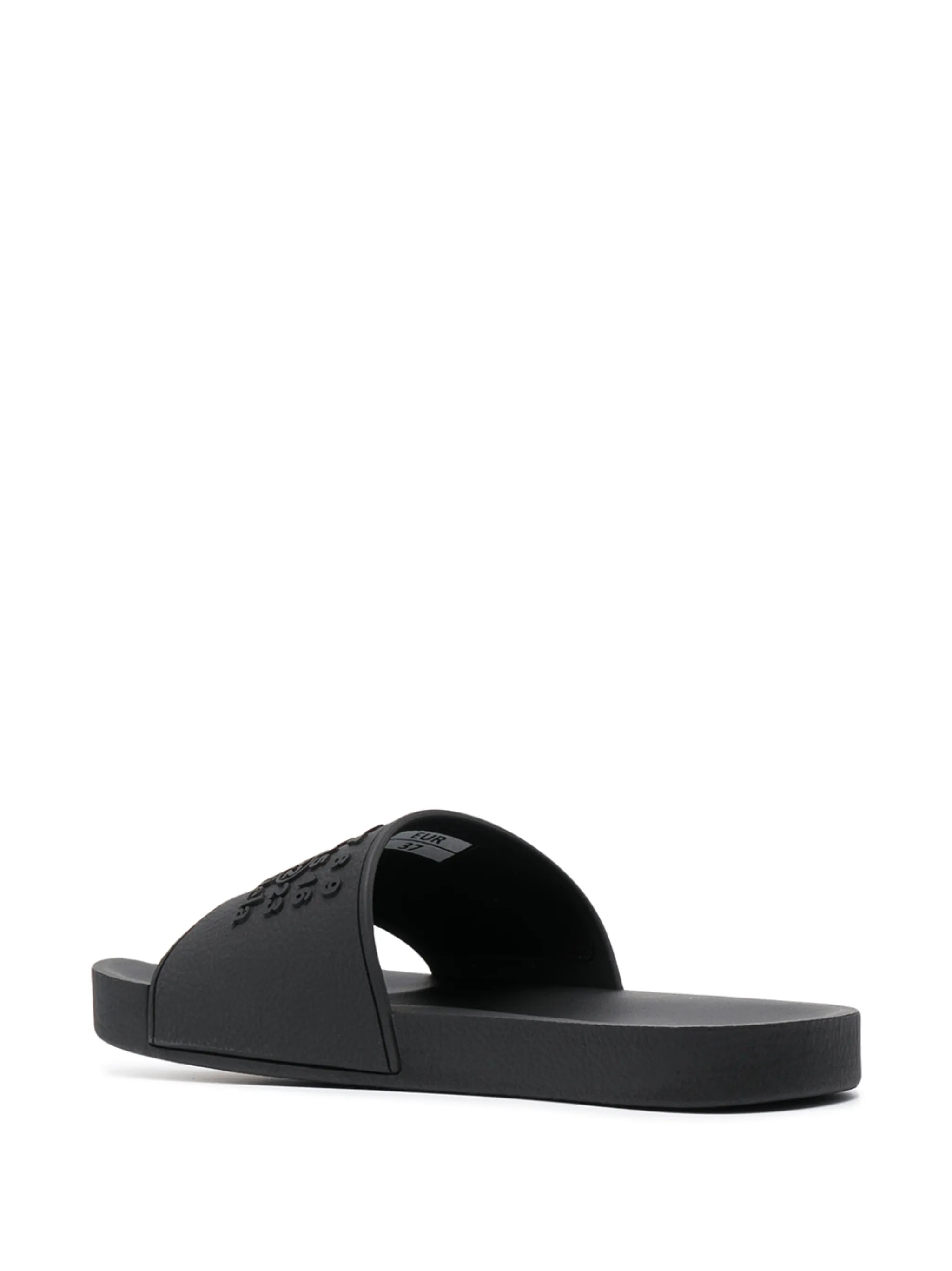 Tabi logo-embossed slides