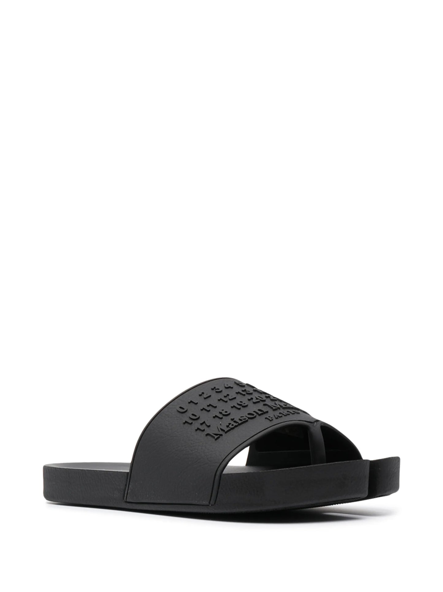 Tabi logo-embossed slides