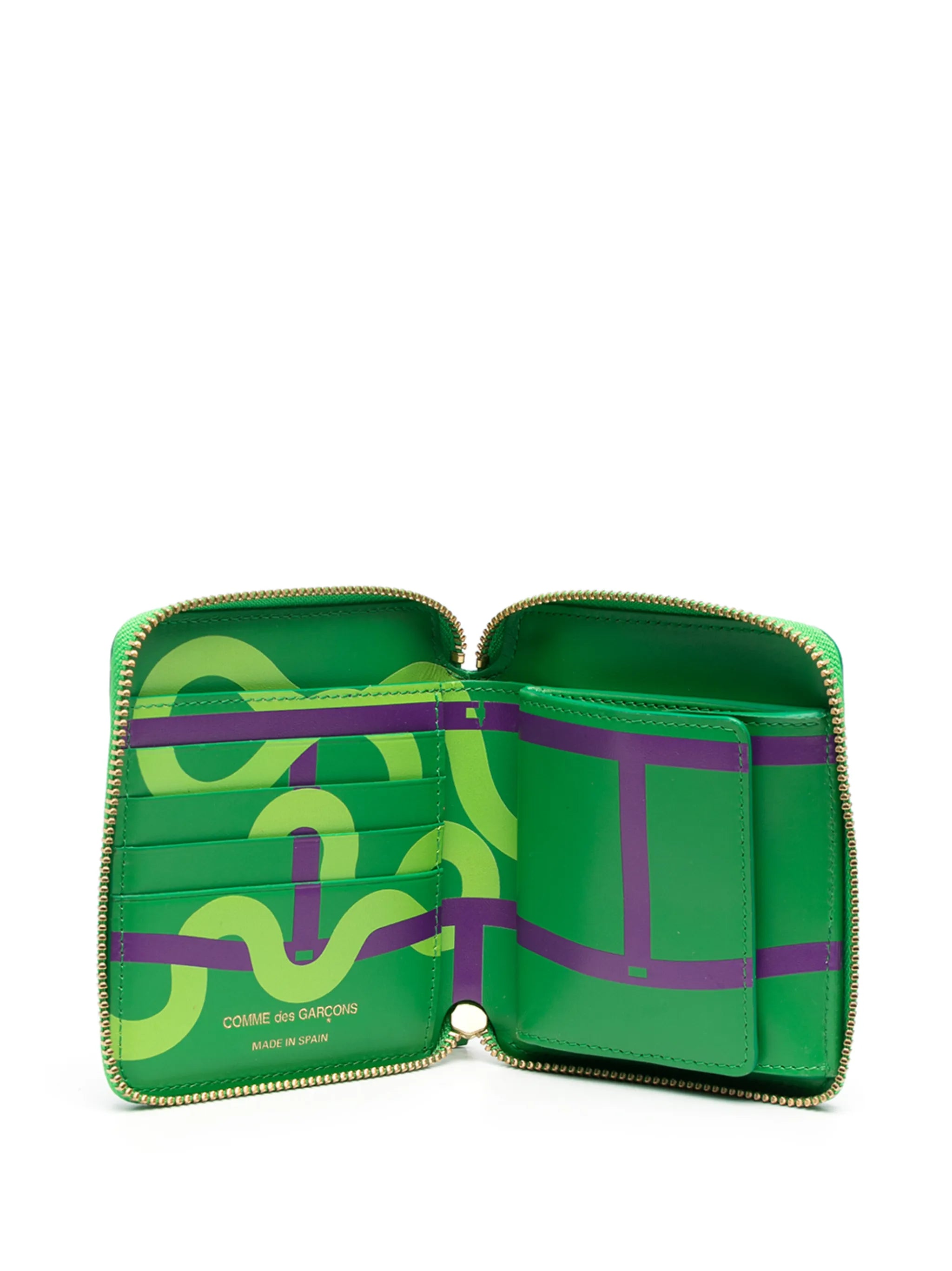 geometric print wallet