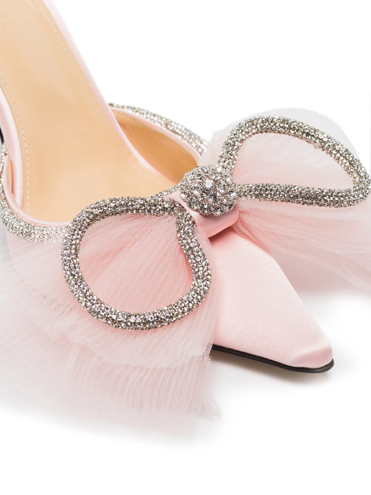 Double Bow tulle 110mm pumps