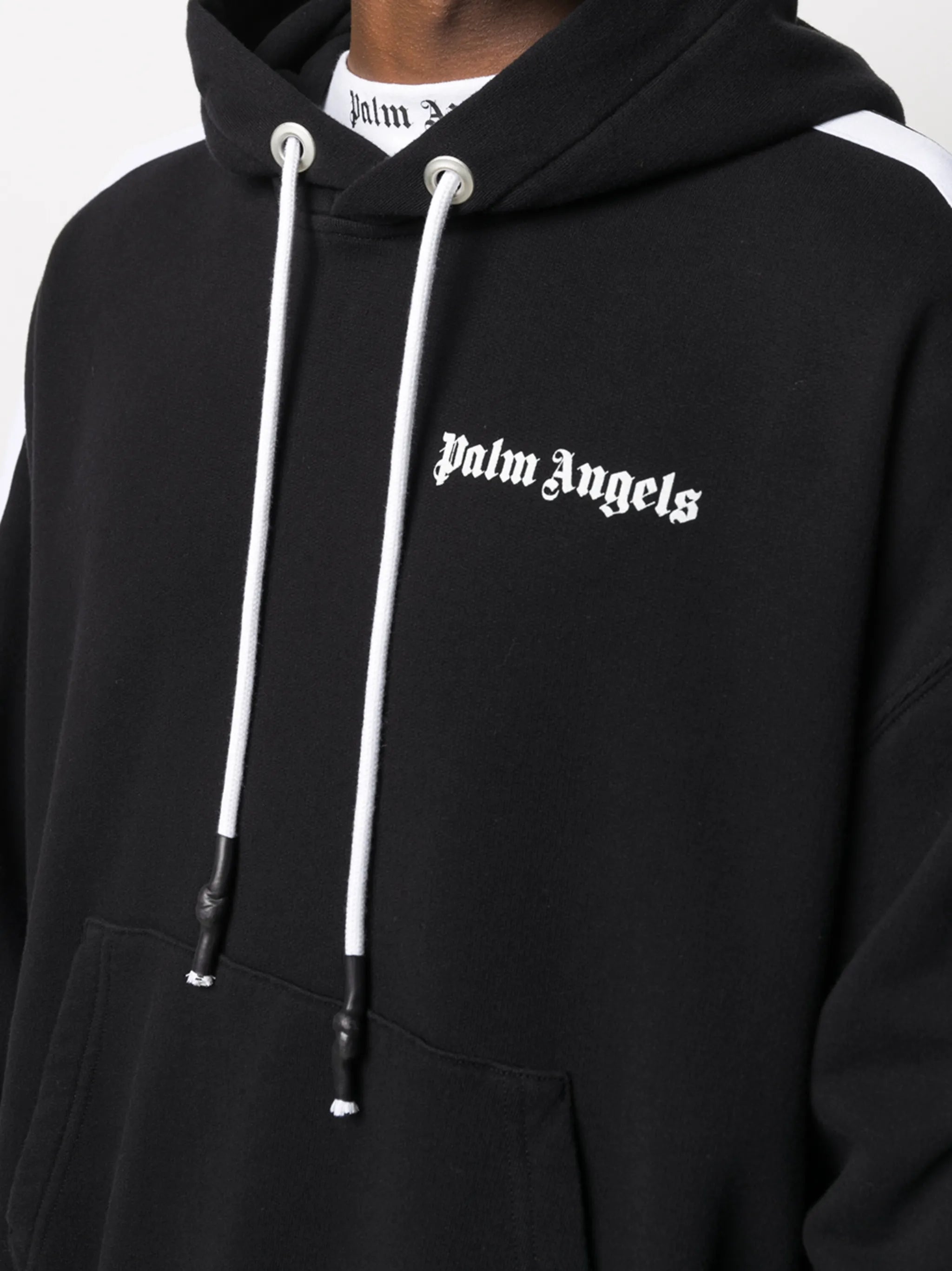 side-stripe hoodie
