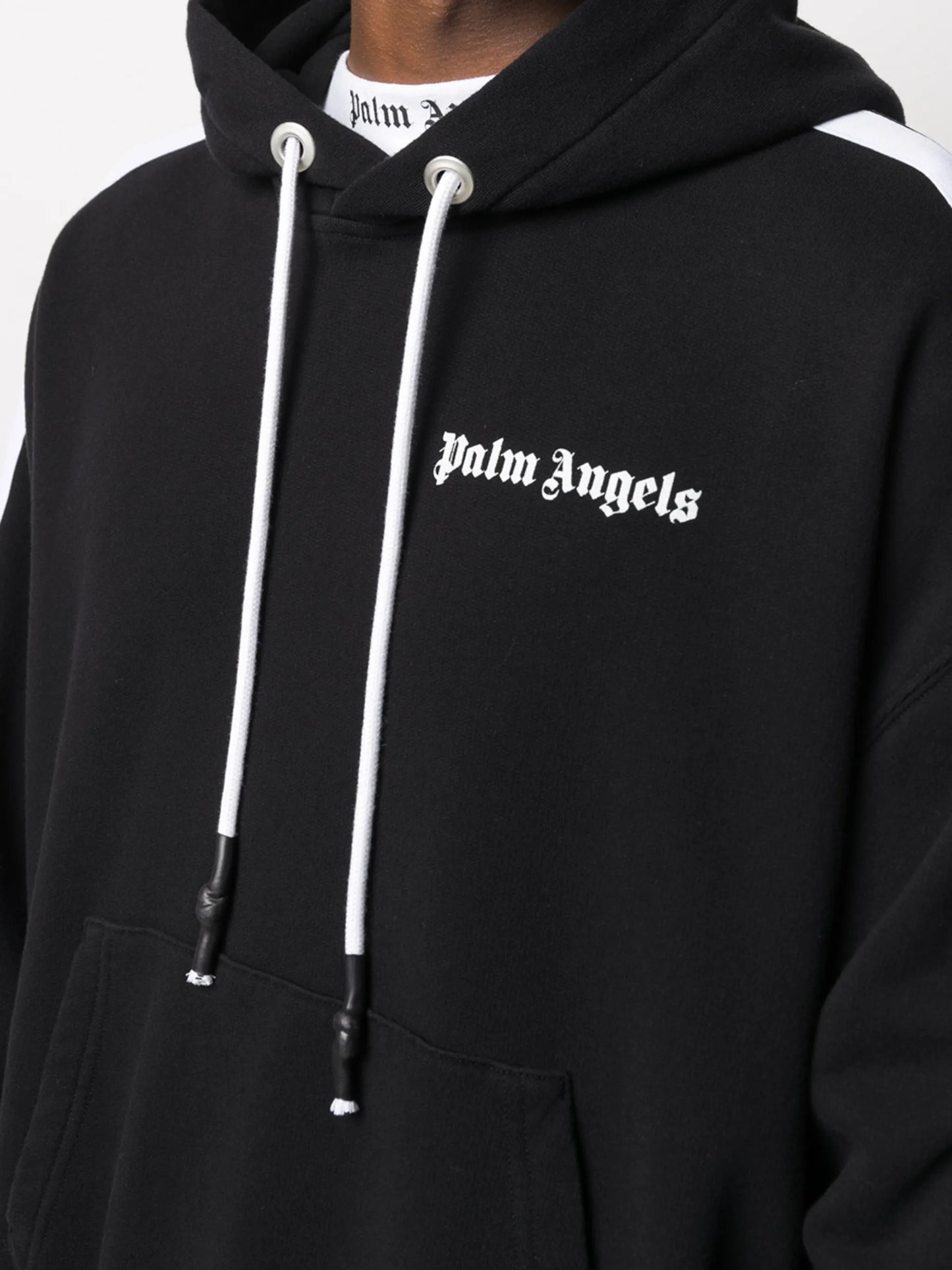 side-stripe hoodie
