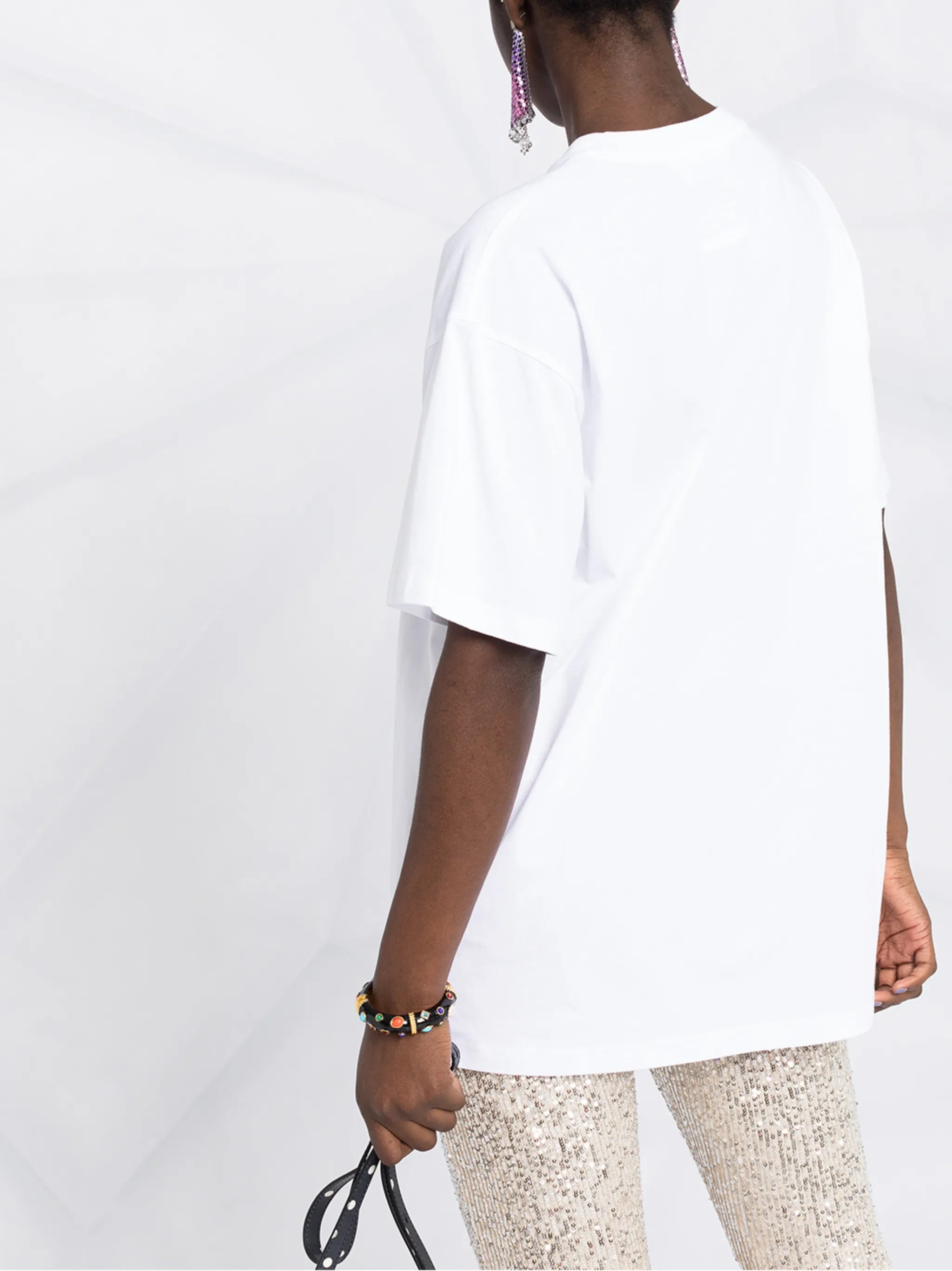 Teddy Bear print oversized T-shirt