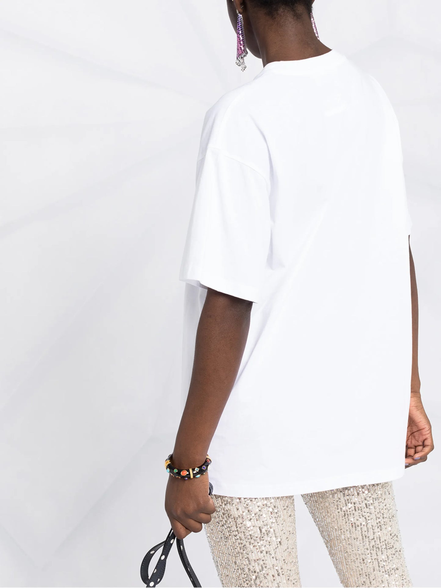 Teddy Bear print oversized T-shirt