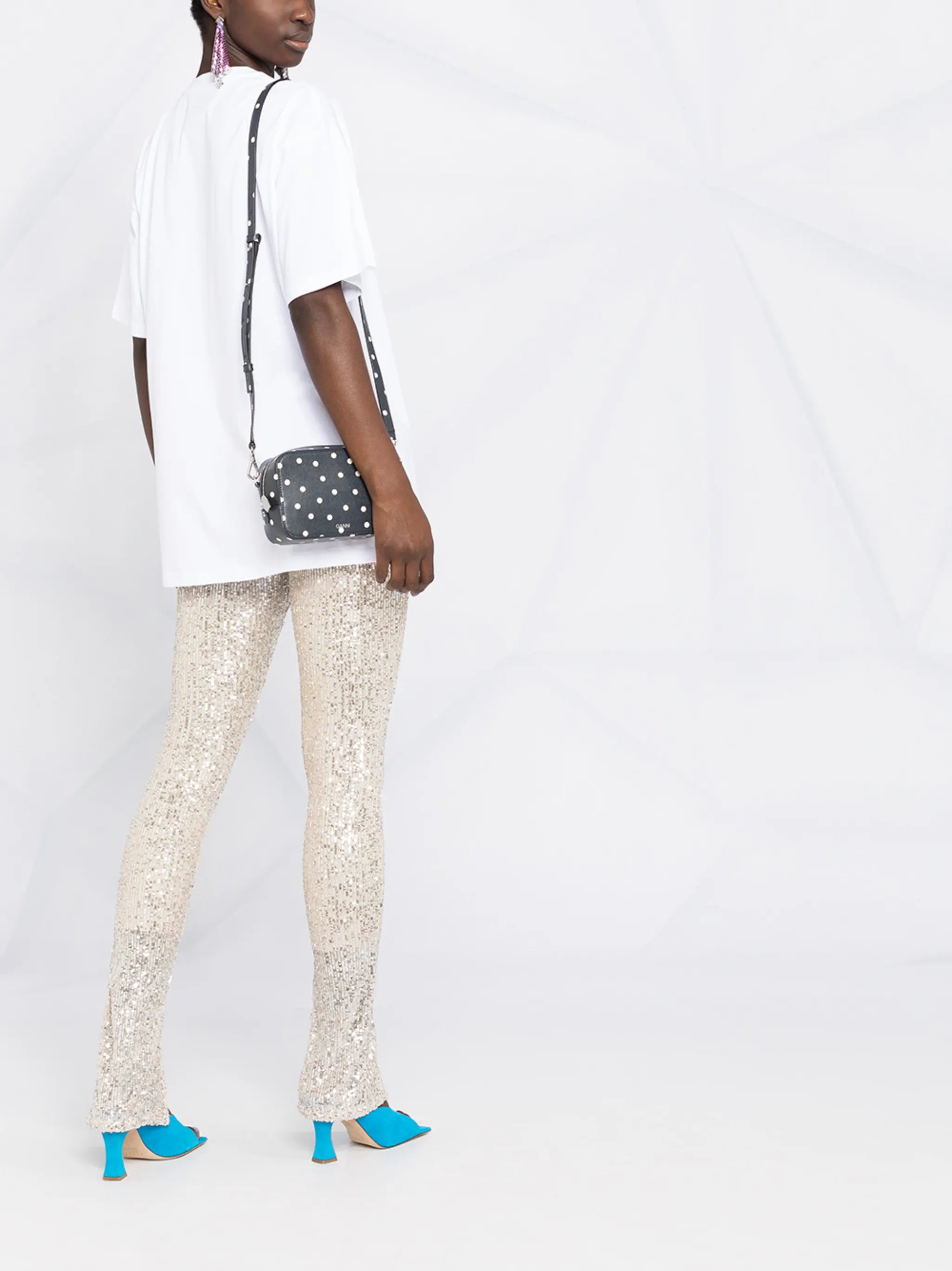 Teddy Bear print oversized T-shirt