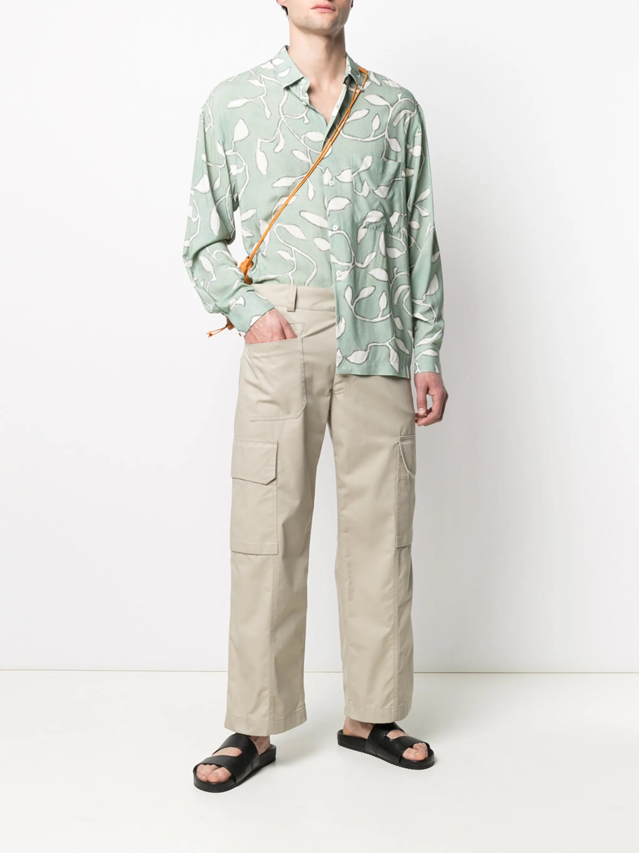 Baou leaf-print shirt