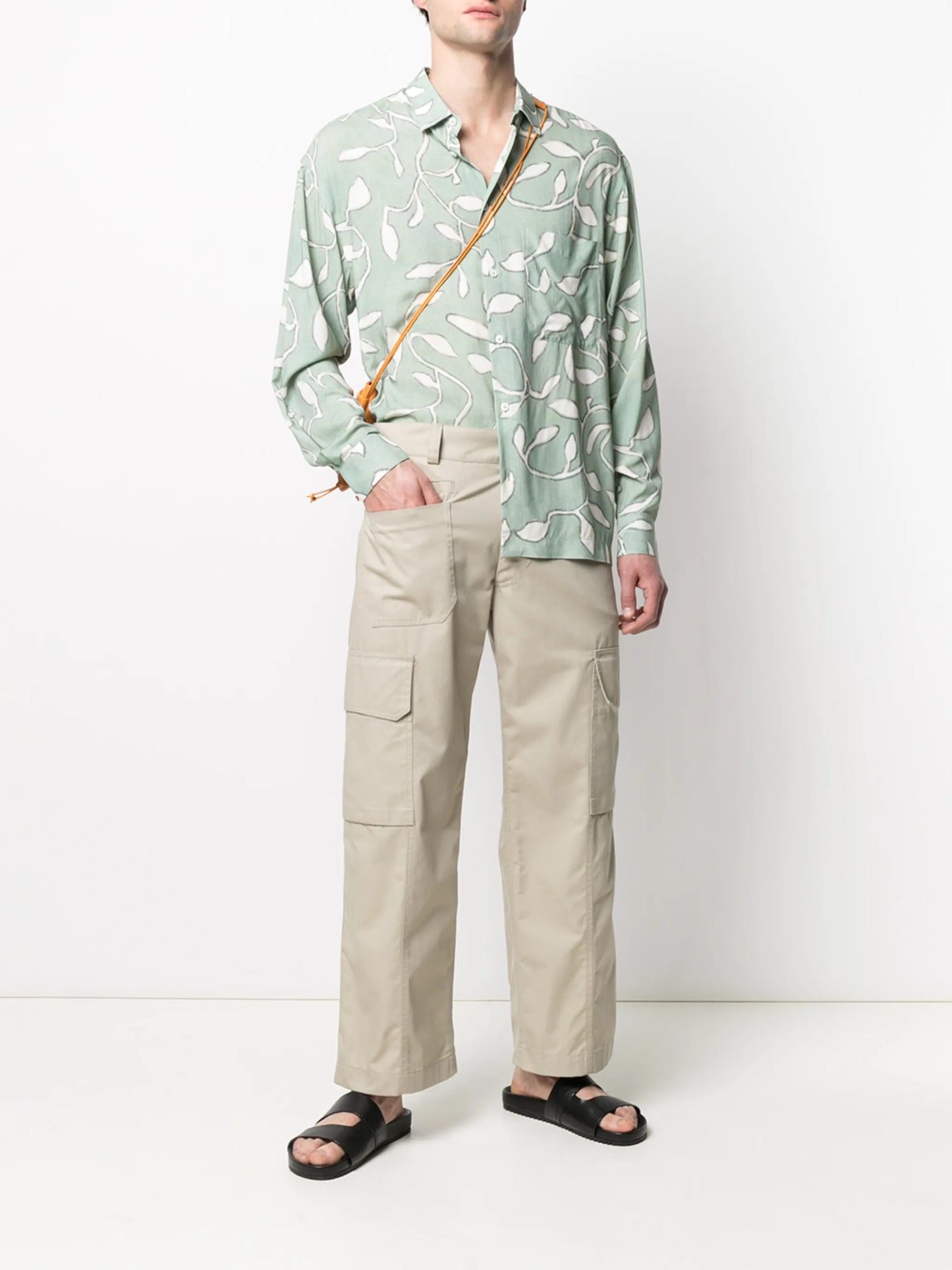Baou leaf-print shirt