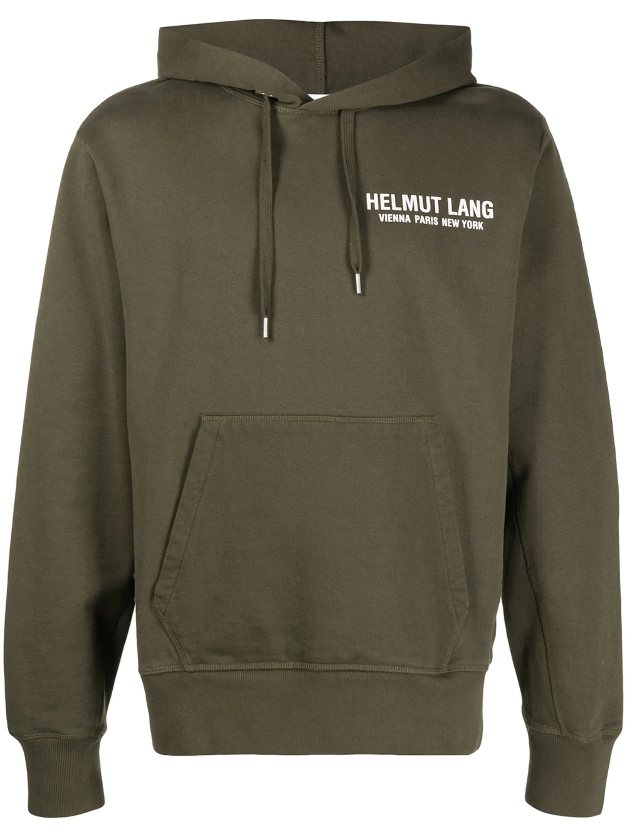 logo print hooded sweatshirt
