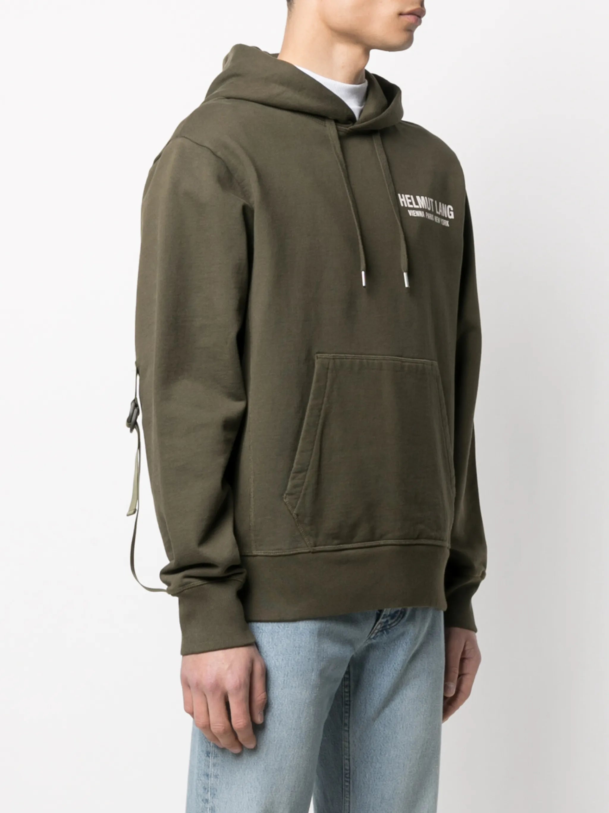 logo print hooded sweatshirt