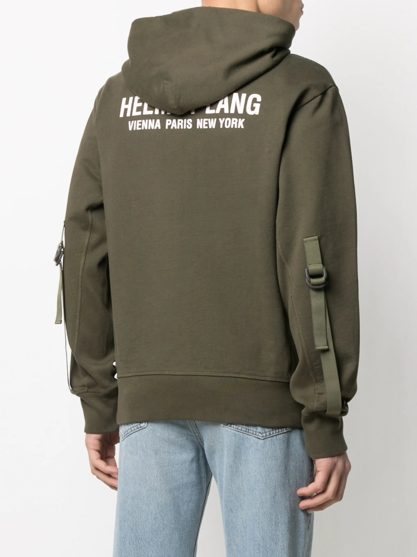 logo print hooded sweatshirt