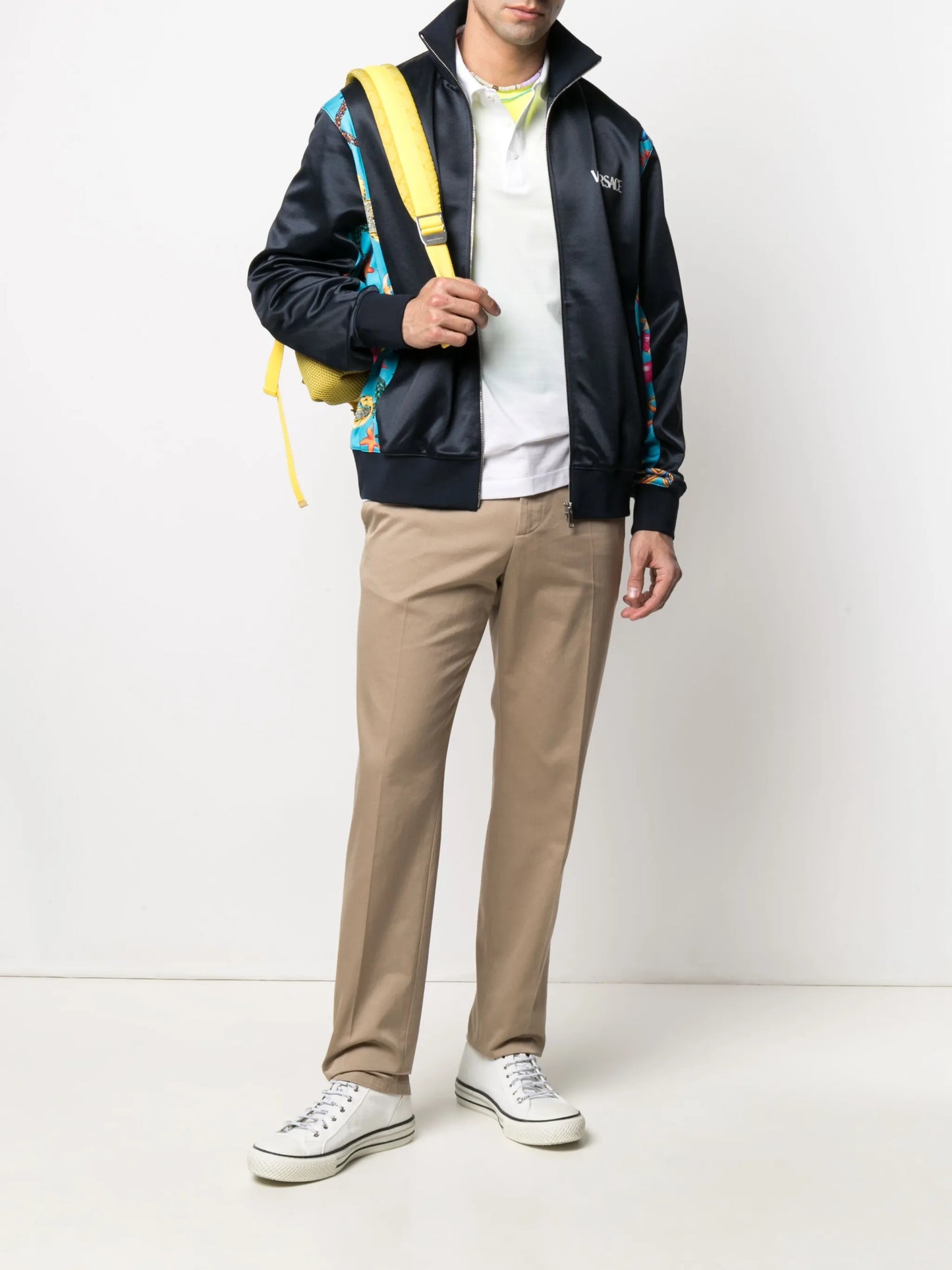 Medusa embroidered polo shirt