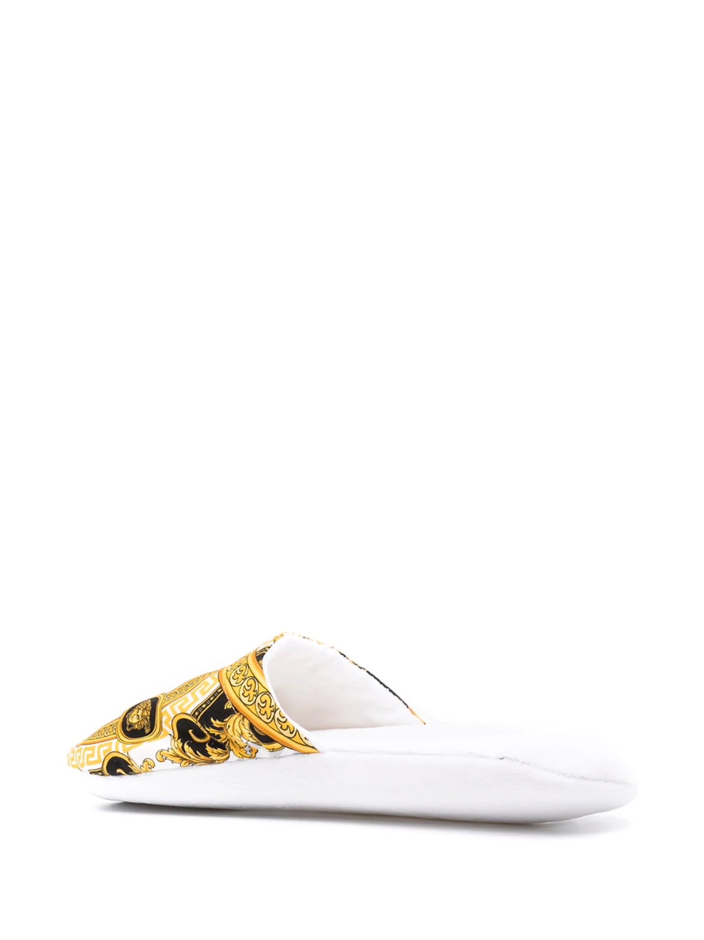 baroque print slippers