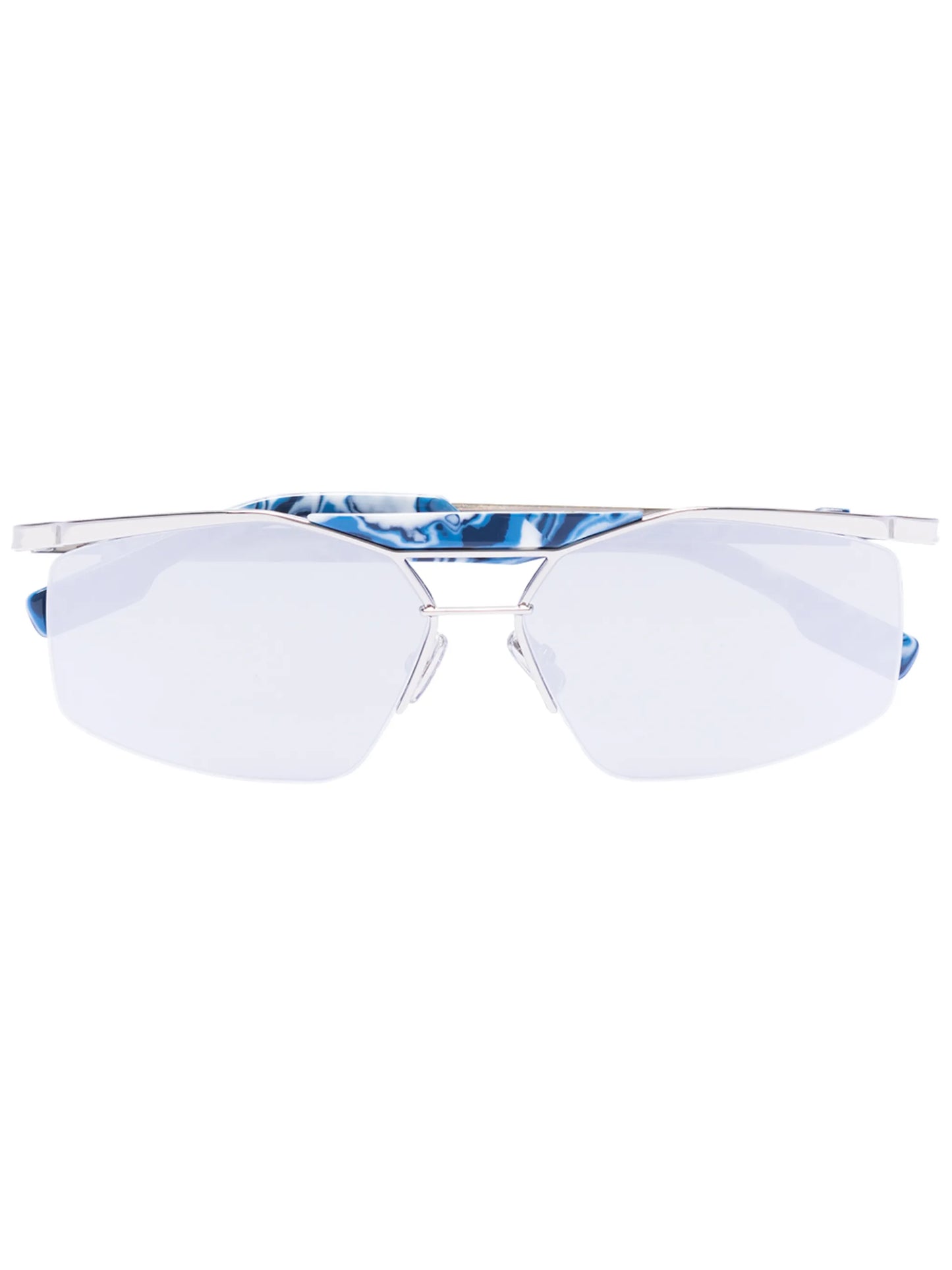 Psychedelic square-frame sunglasses