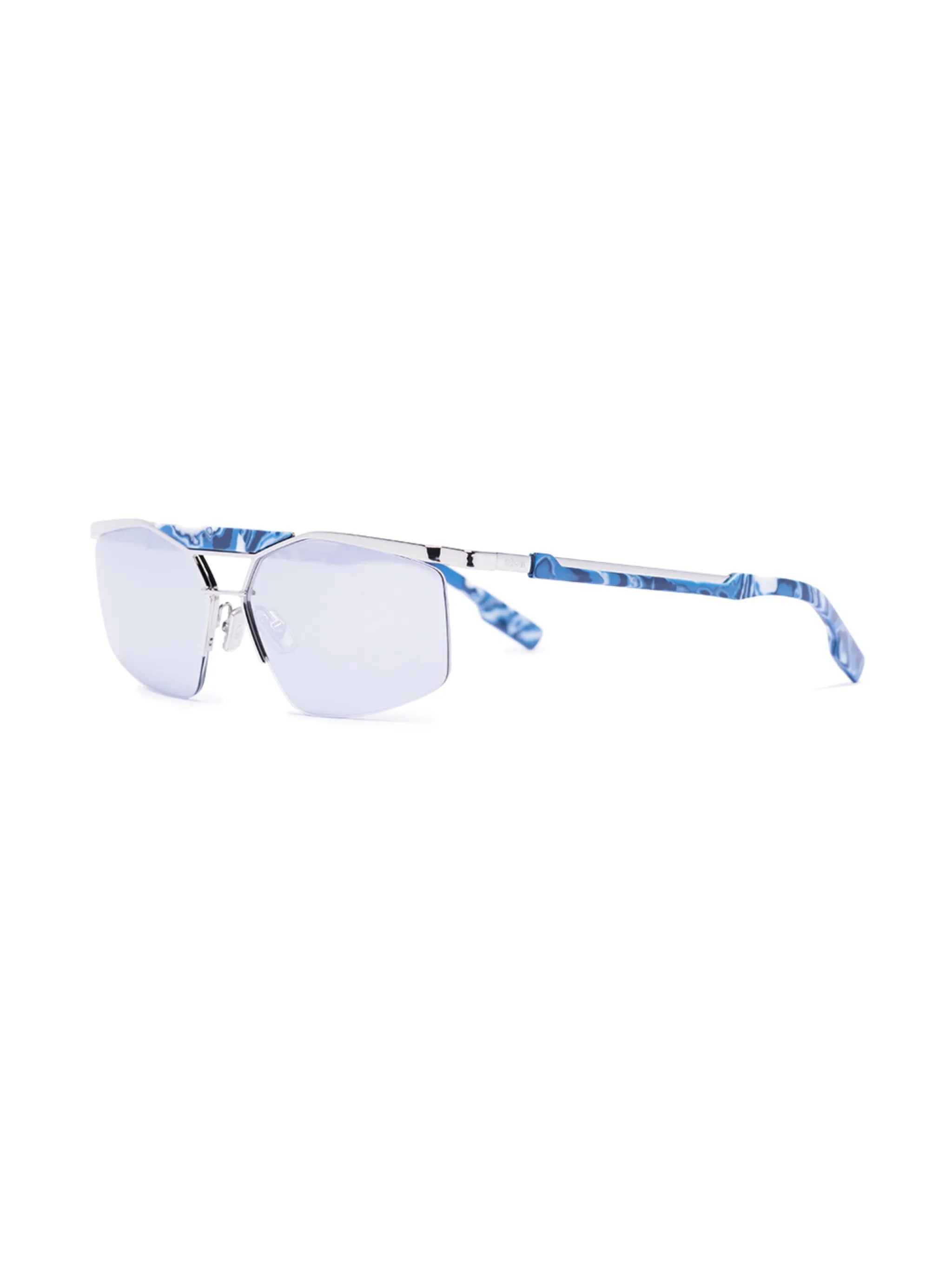 Psychedelic square-frame sunglasses