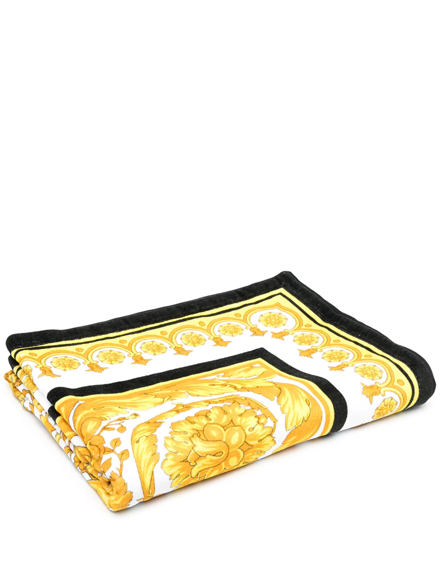 signature baroque print beach towel