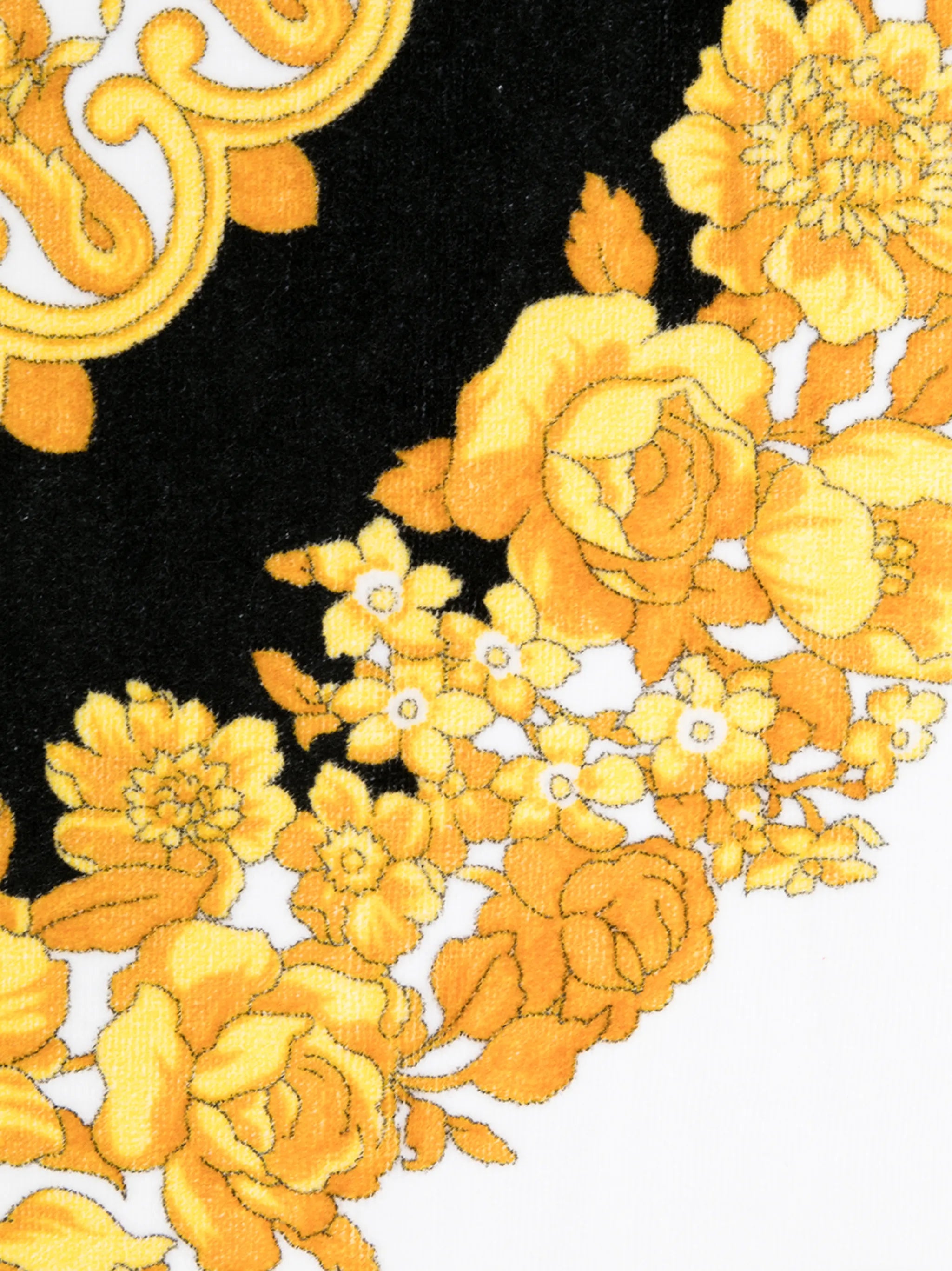 signature baroque print beach towel