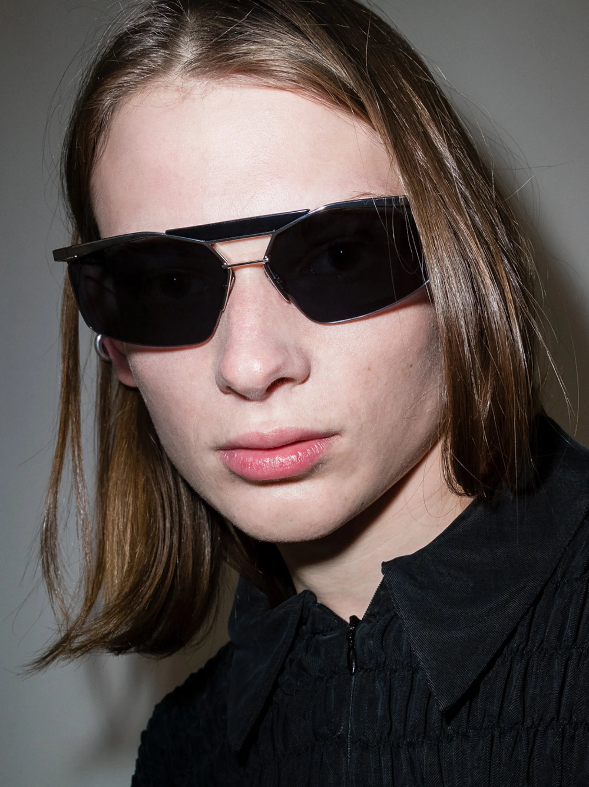Psychedelic square-frame sunglasses