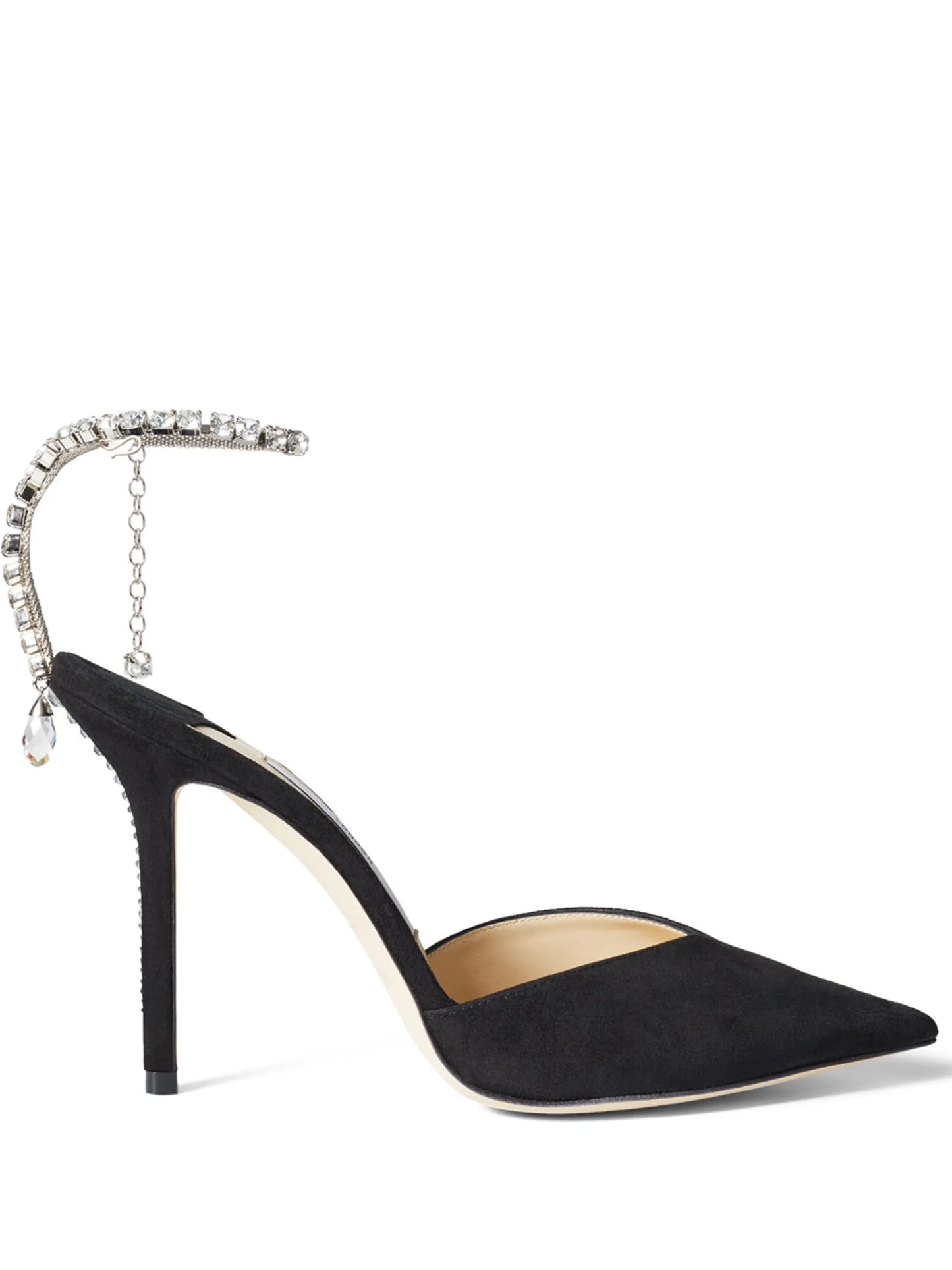 Saeda crystal-embellishment pumps
