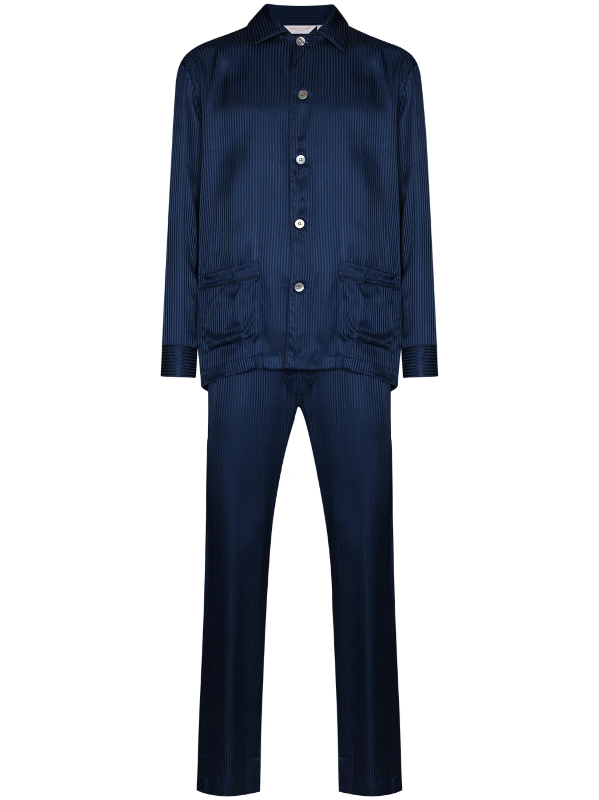 pinstripe silk pyjama set