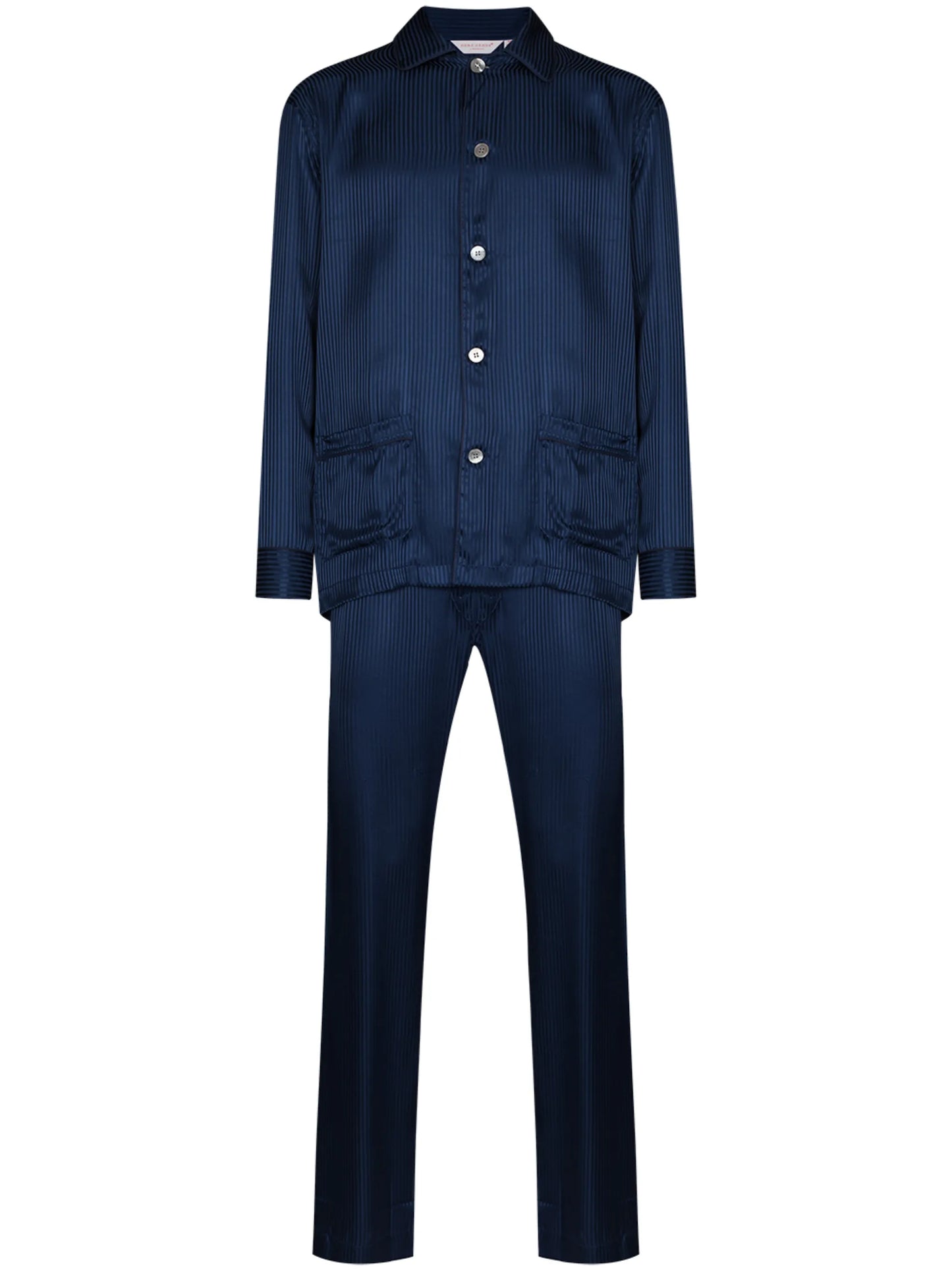 pinstripe silk pyjama set