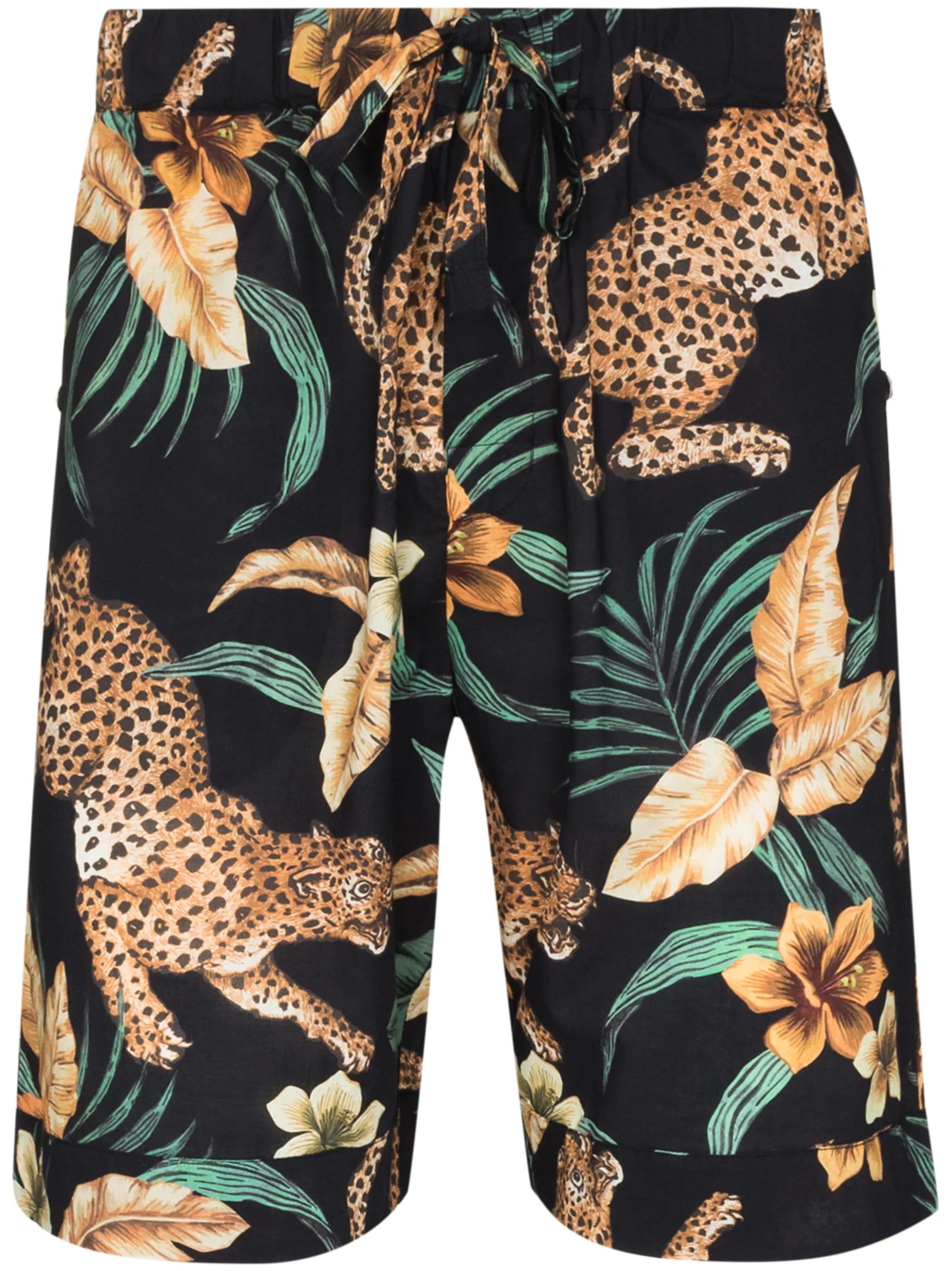 jungle print pajama shorts