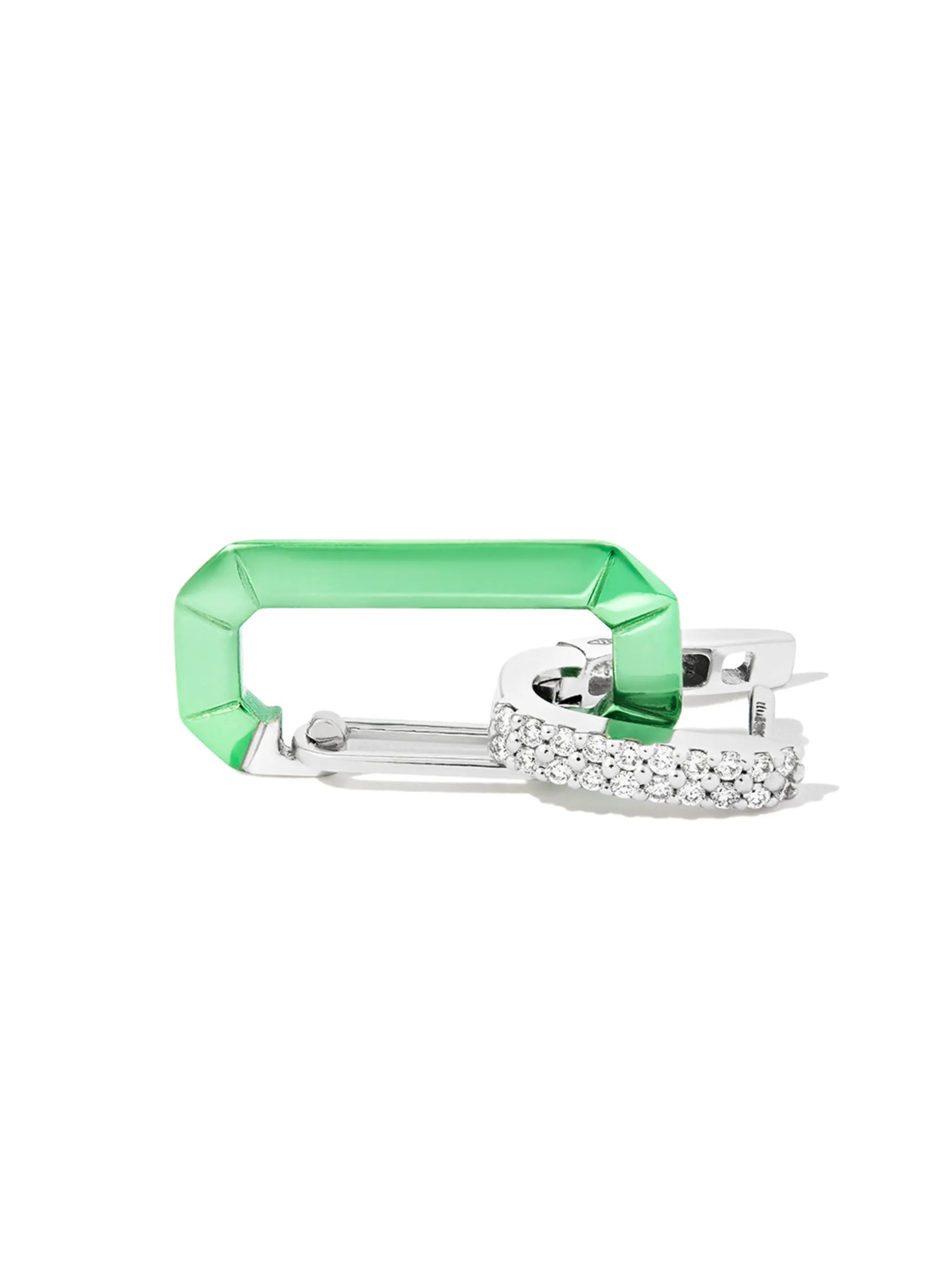 18kt white gold Chiara diamond earring