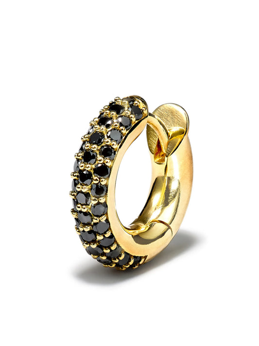 18kt yellow gold single hoop earring