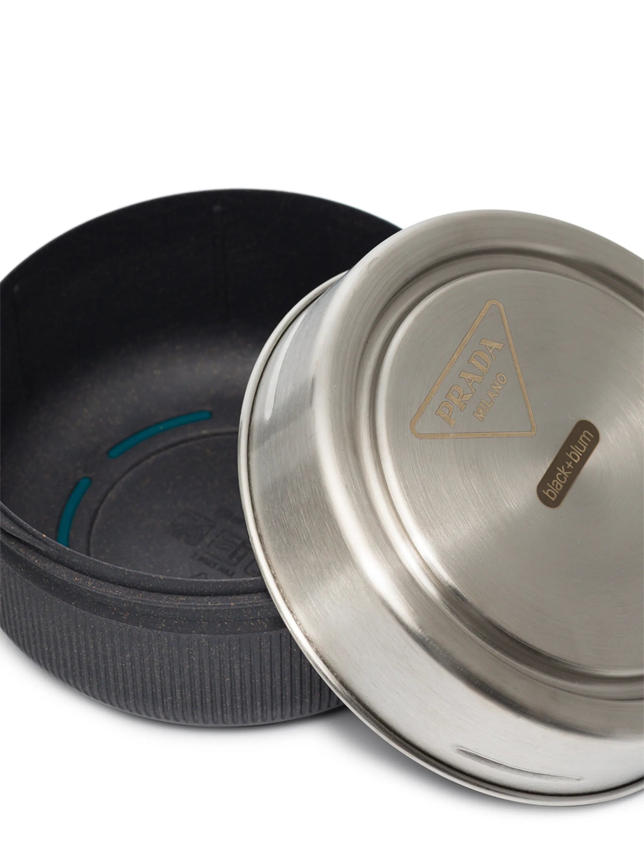 engraved-logo round lunchbox
