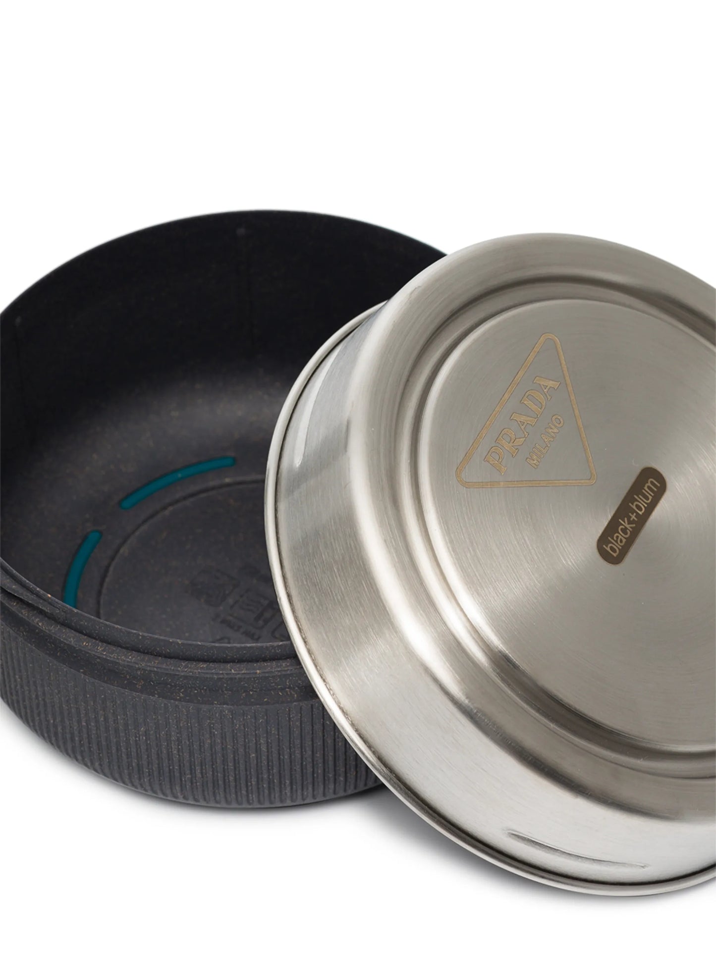 engraved-logo round lunchbox