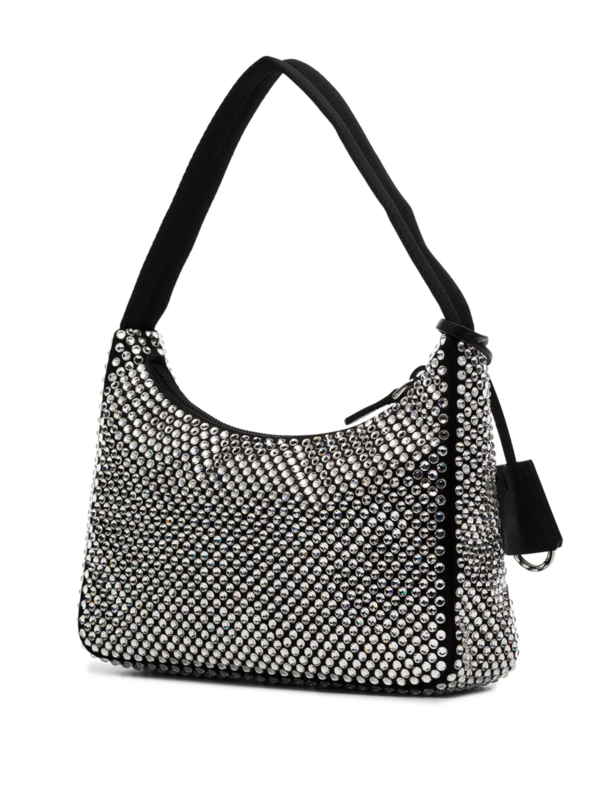 Re-Edition crystal-embellished shoulder bag