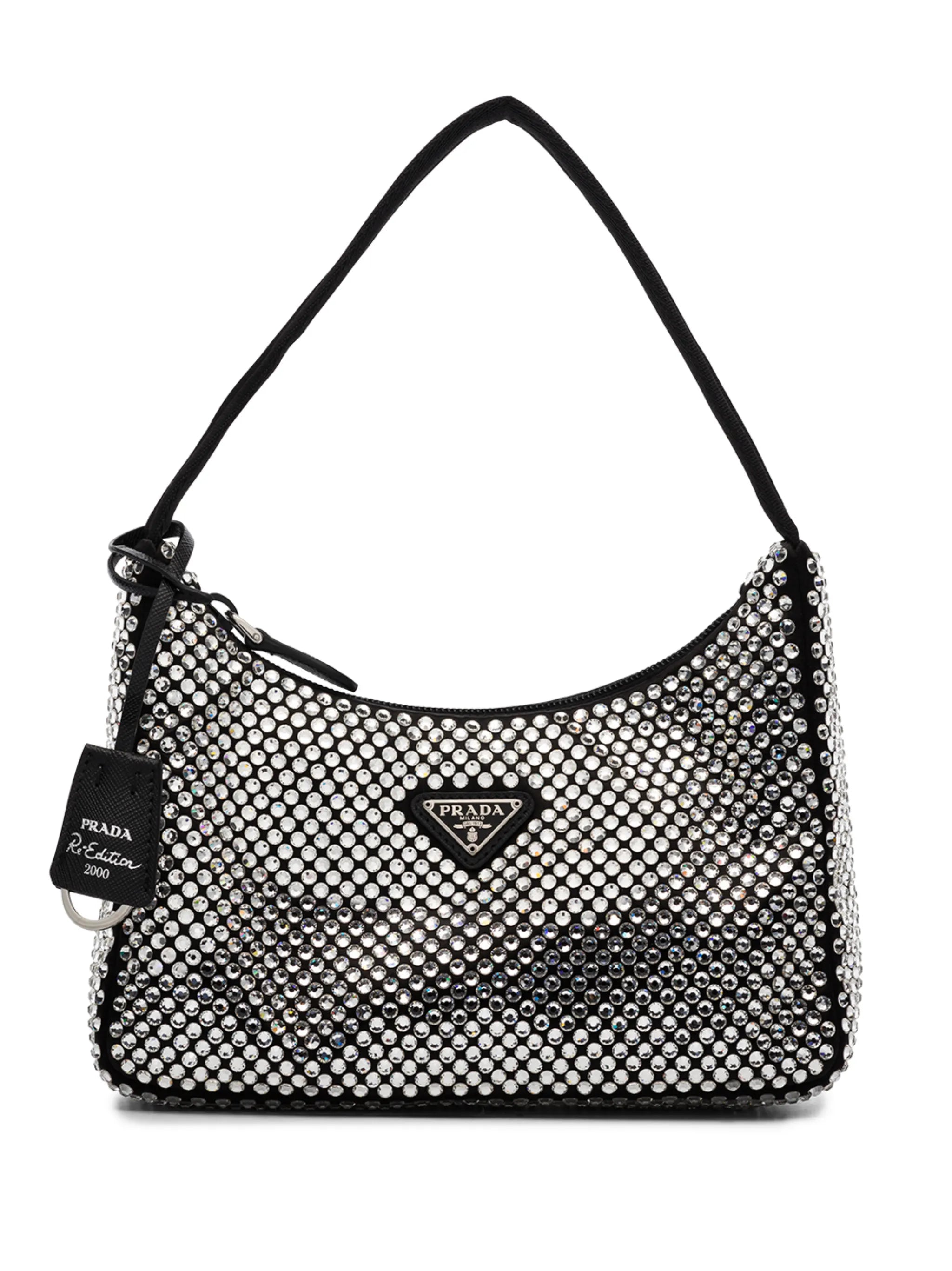 Re-Edition crystal-embellished shoulder bag