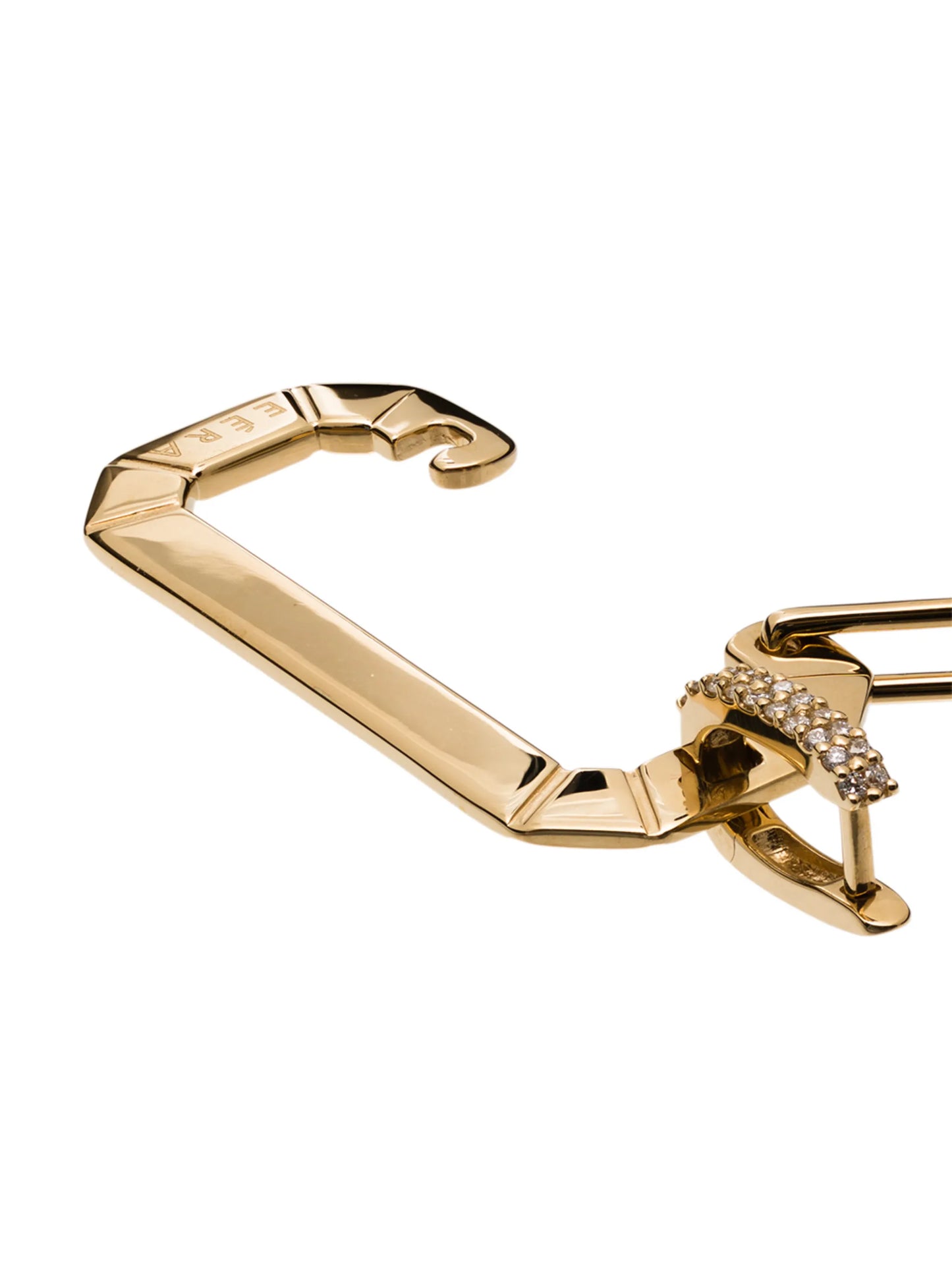 18kt yellow gold Chiara single earring