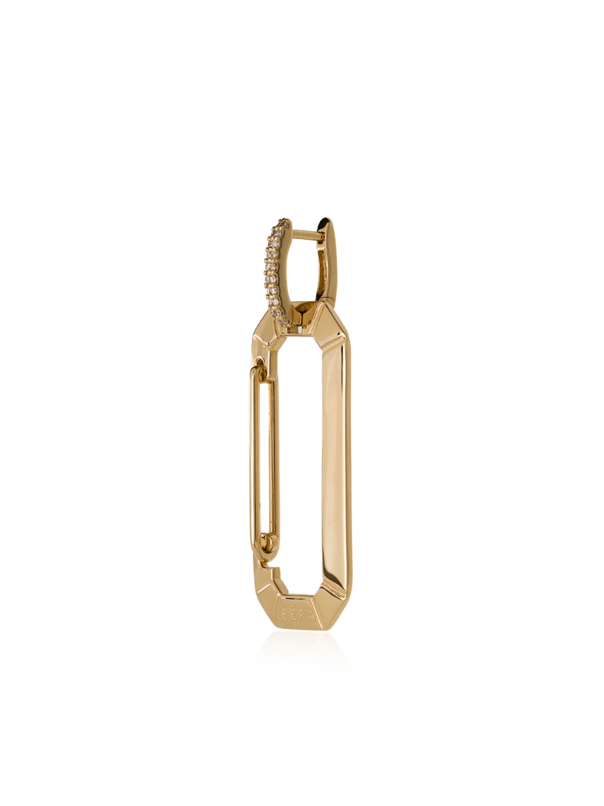 18kt yellow gold Chiara single earring