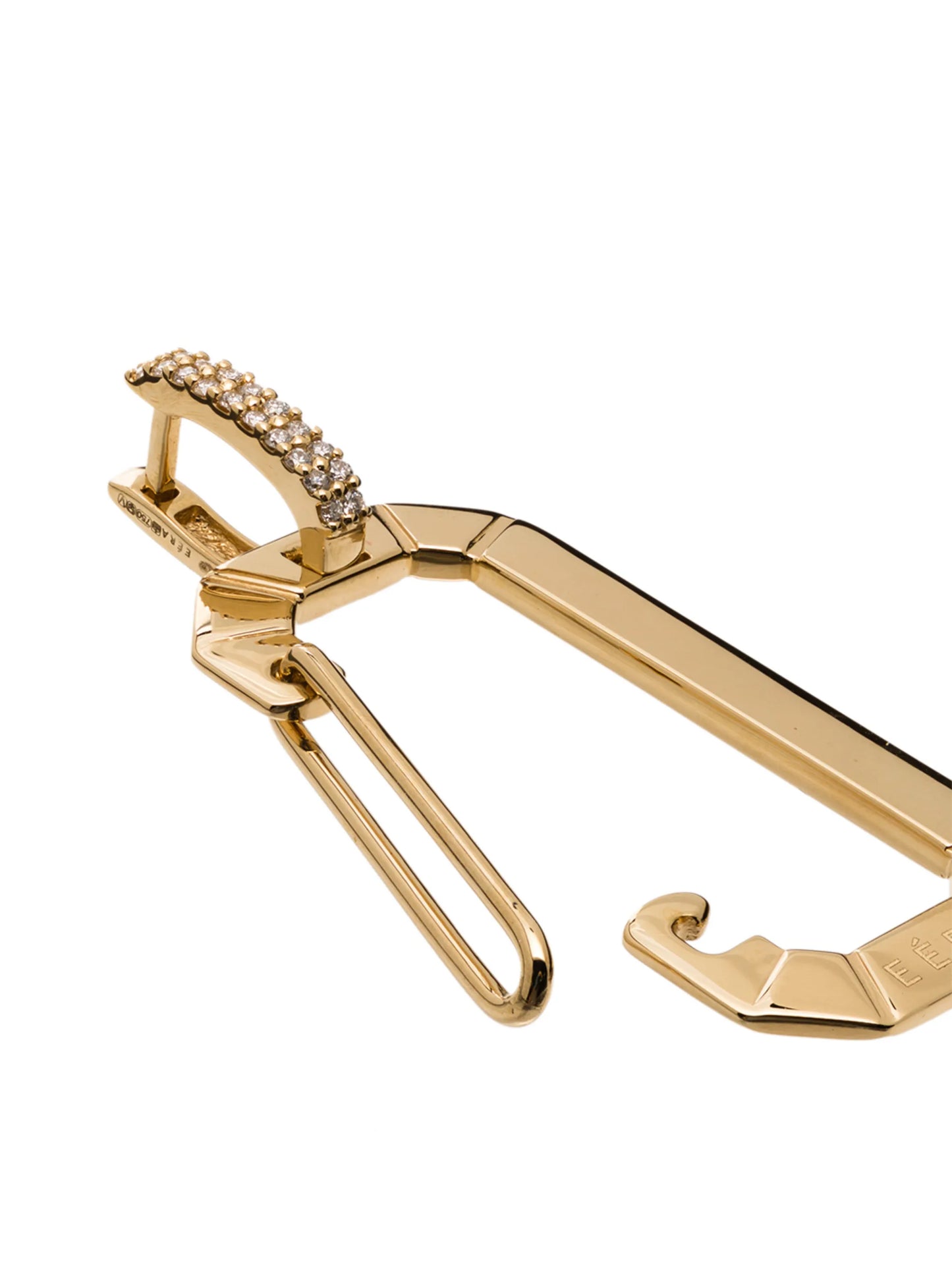18kt yellow gold Chiara single earring