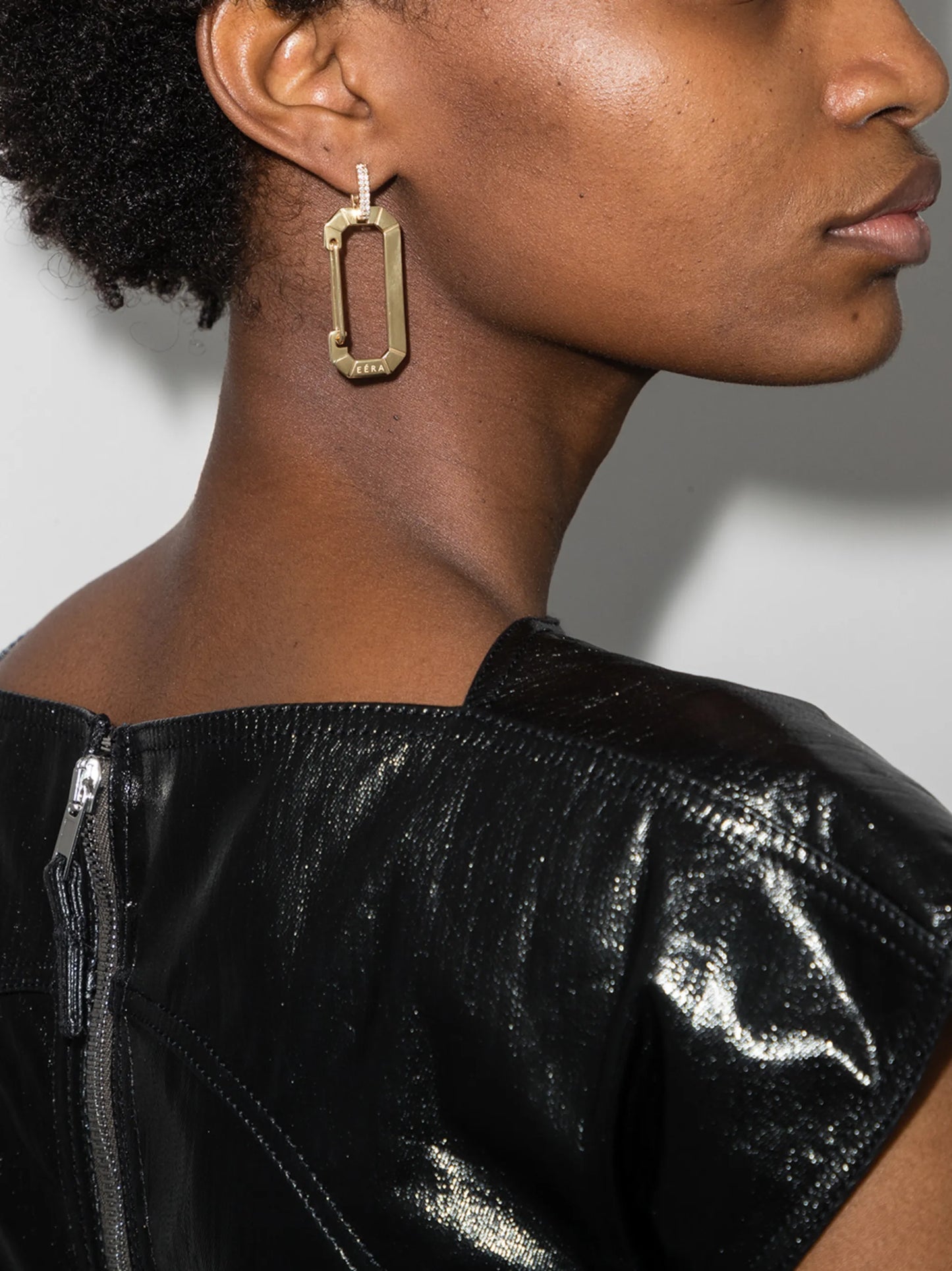 18kt yellow gold Chiara single earring