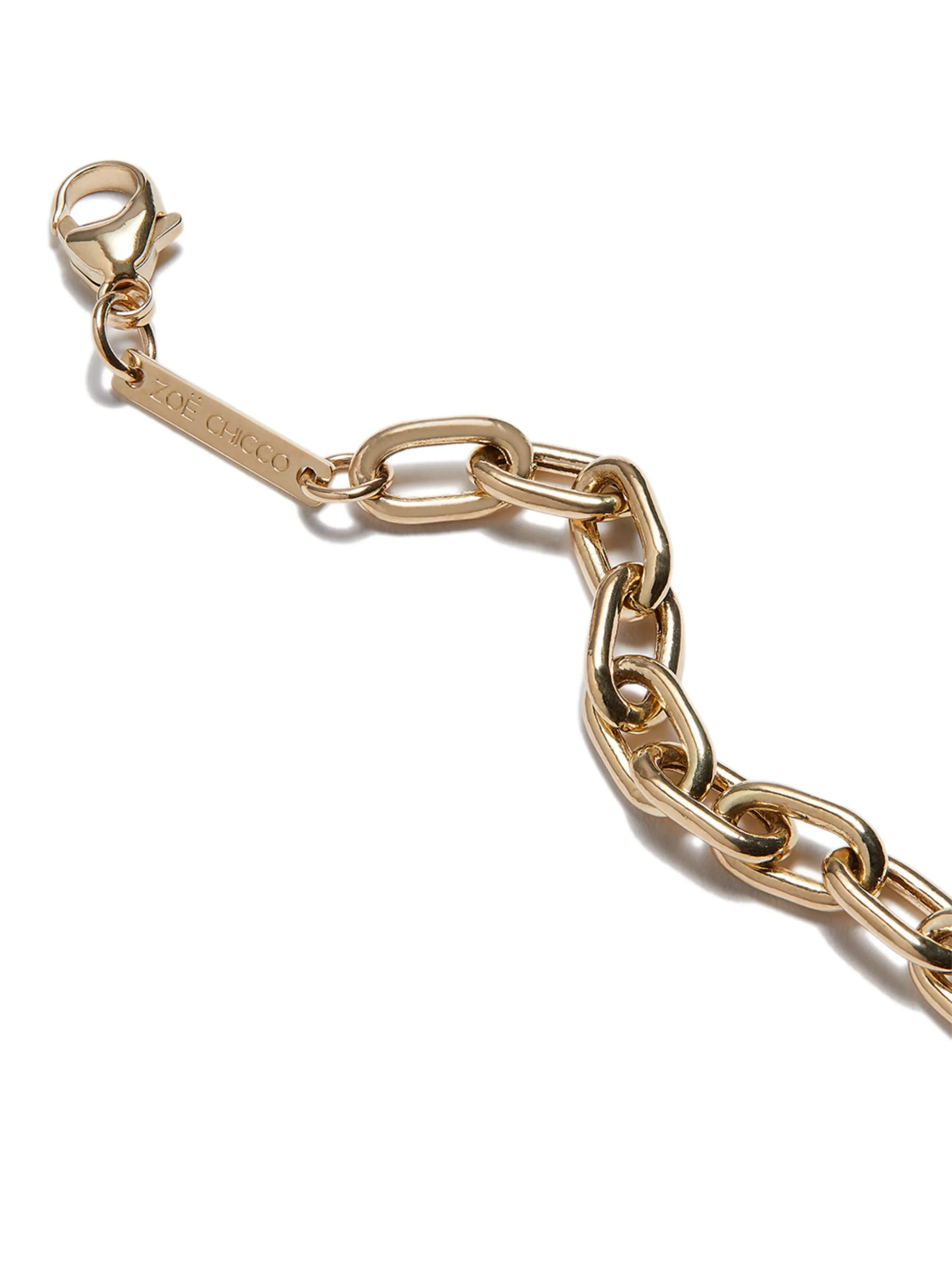 14kt yellow gold oval-link bracelet