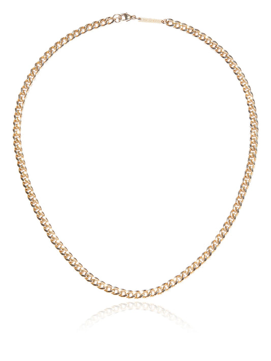 14kt yellow gold curb chain necklace
