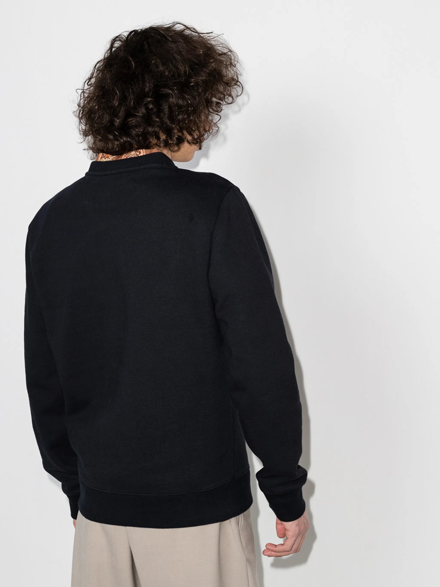 embroidered fox motif sweatshirt