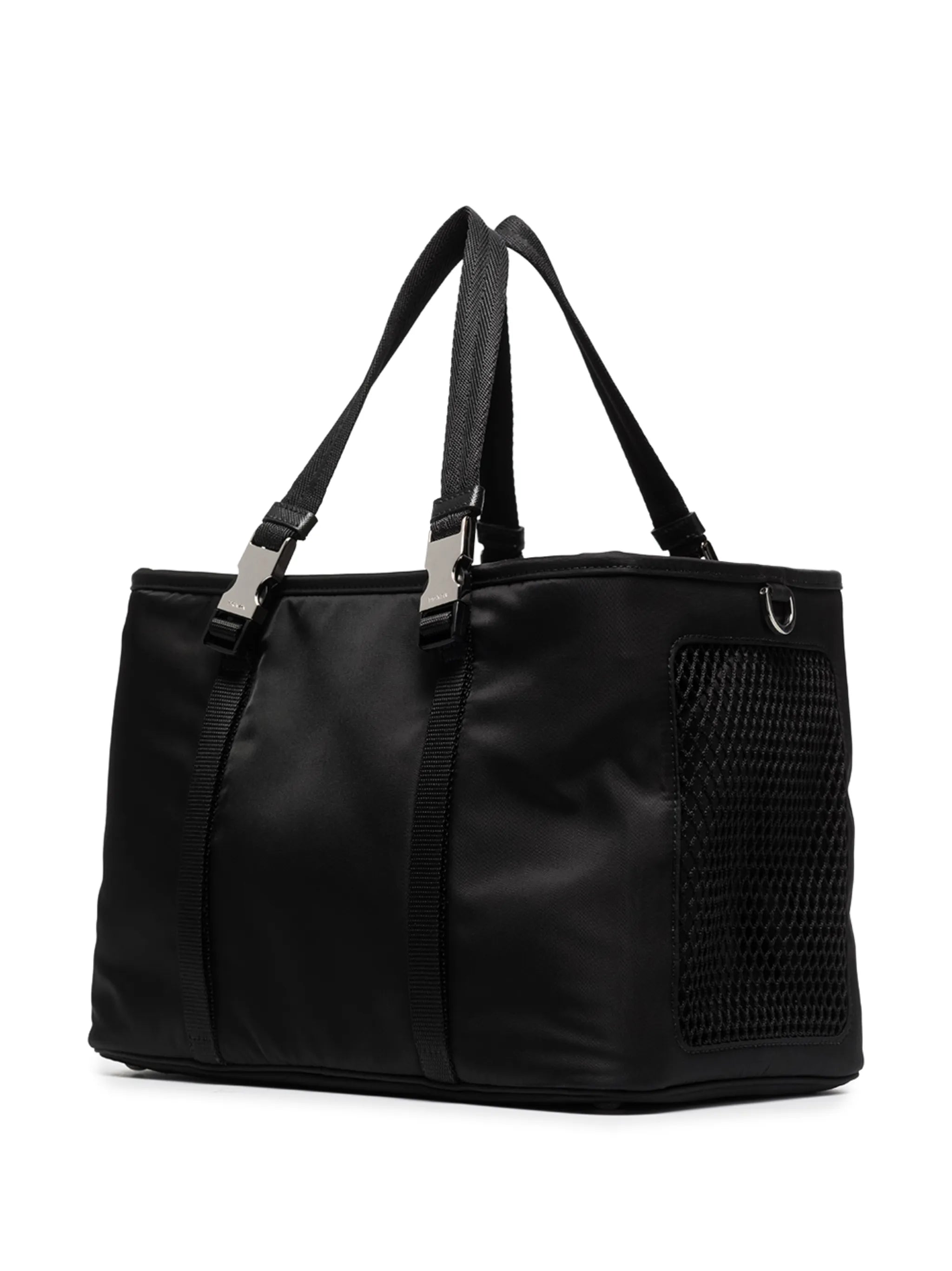 Re-Nylon logo plaque pet carrier