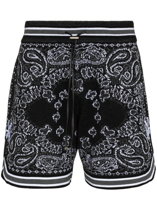 Bandana drawstring shorts