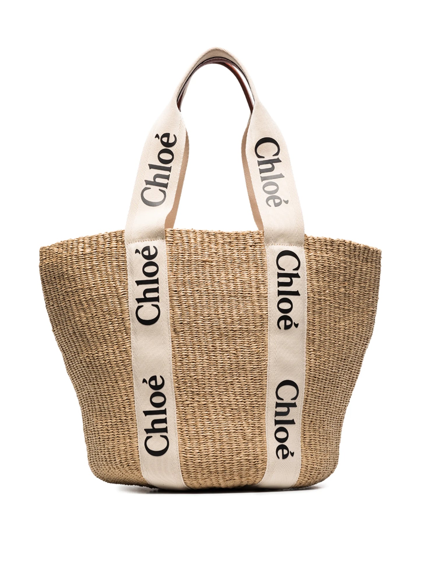 large Woody logo-strap tote bag